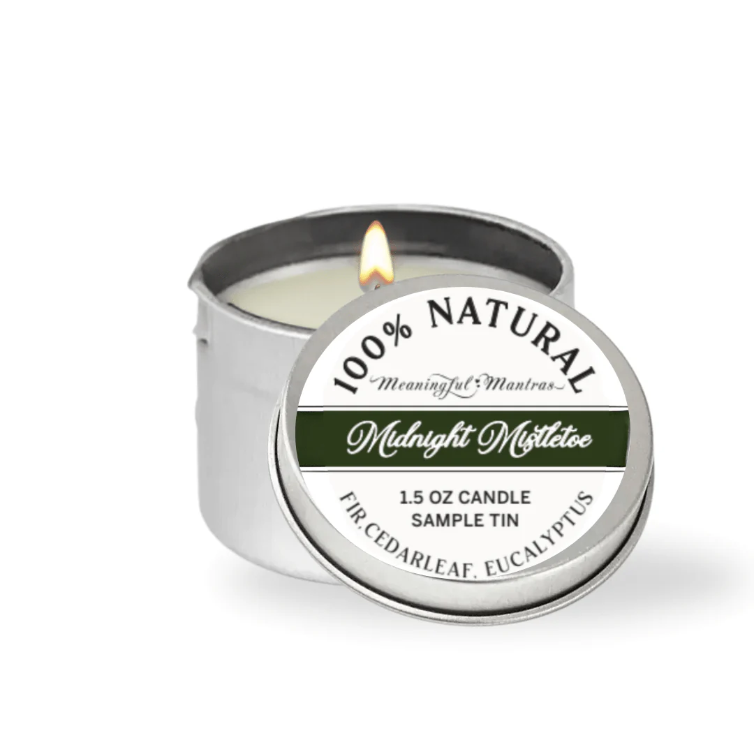 1.5oz Midnight Mistletoe Tin Candle - Image 3
