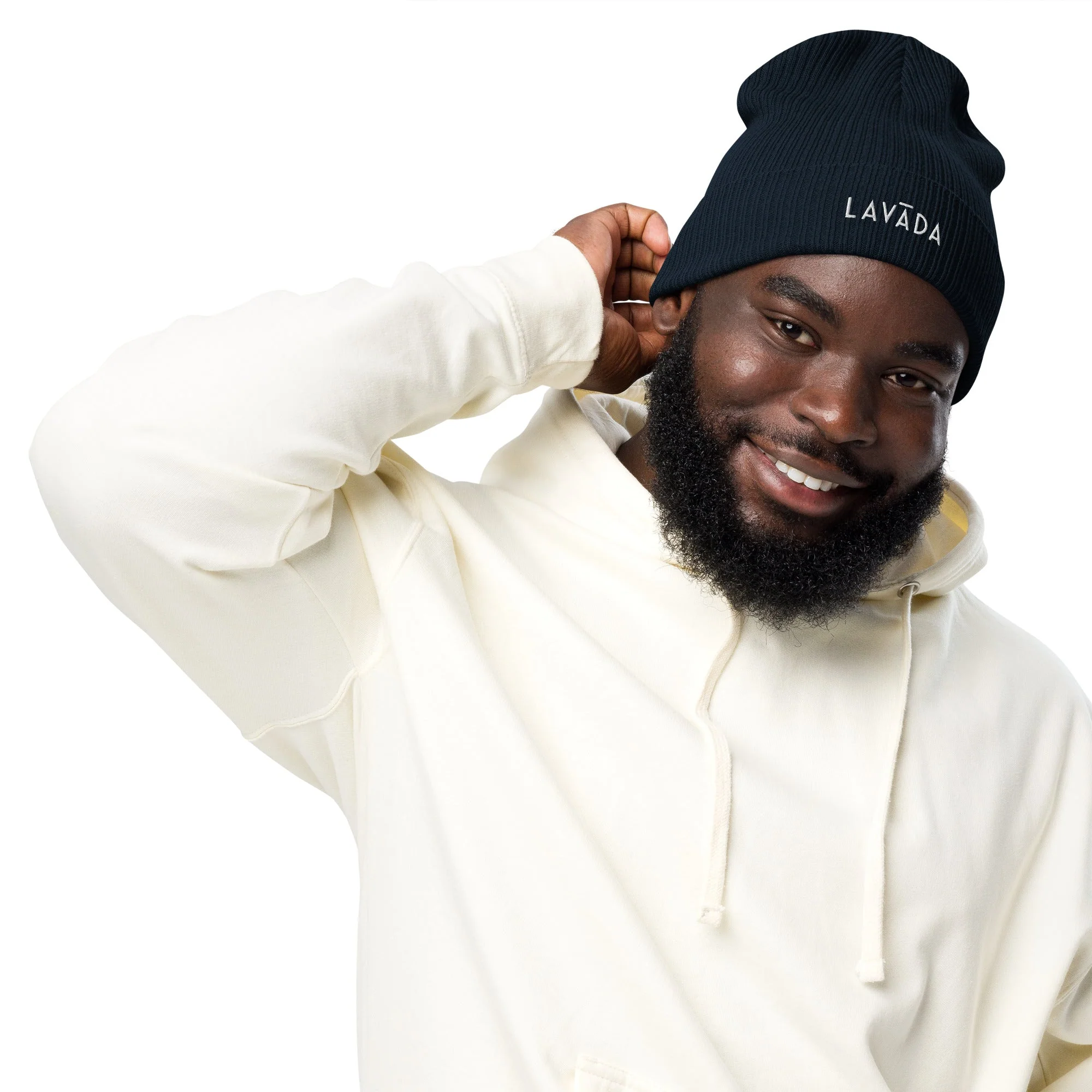 100% Organic Cotton Unisex Ribbed Beanie - Image 5