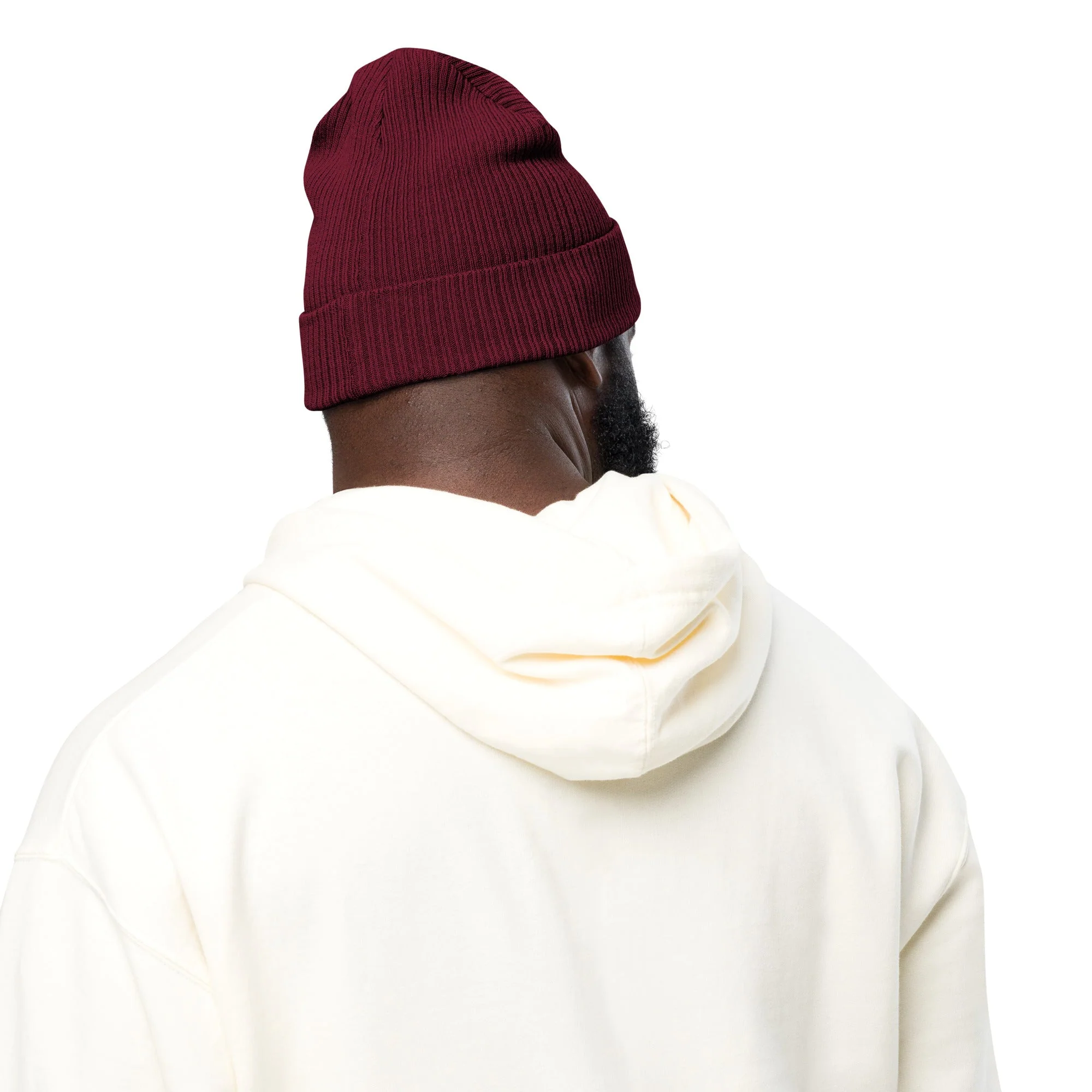 100% Organic Cotton Unisex Ribbed Beanie - Image 7