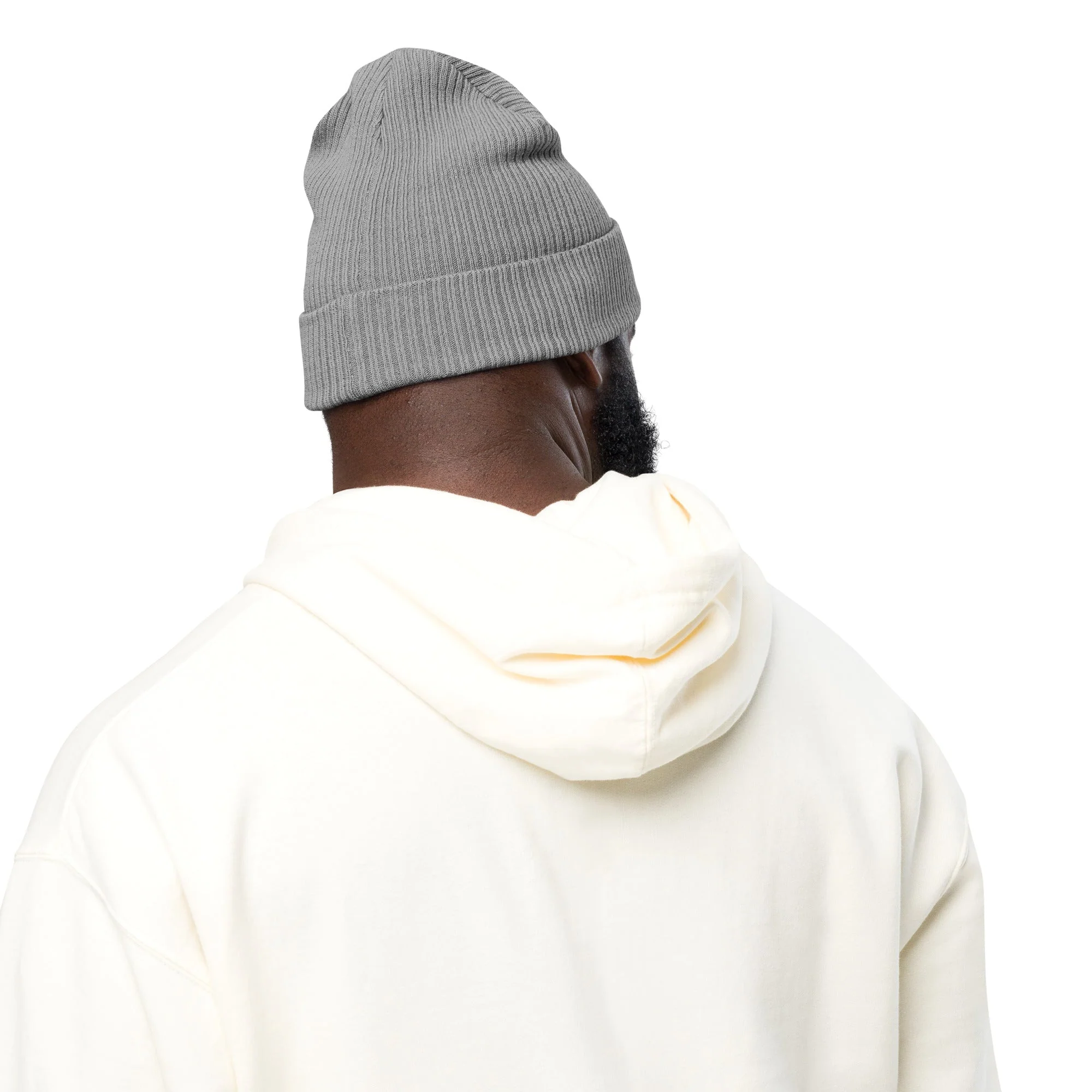 100% Organic Cotton Unisex Ribbed Beanie - Image 8