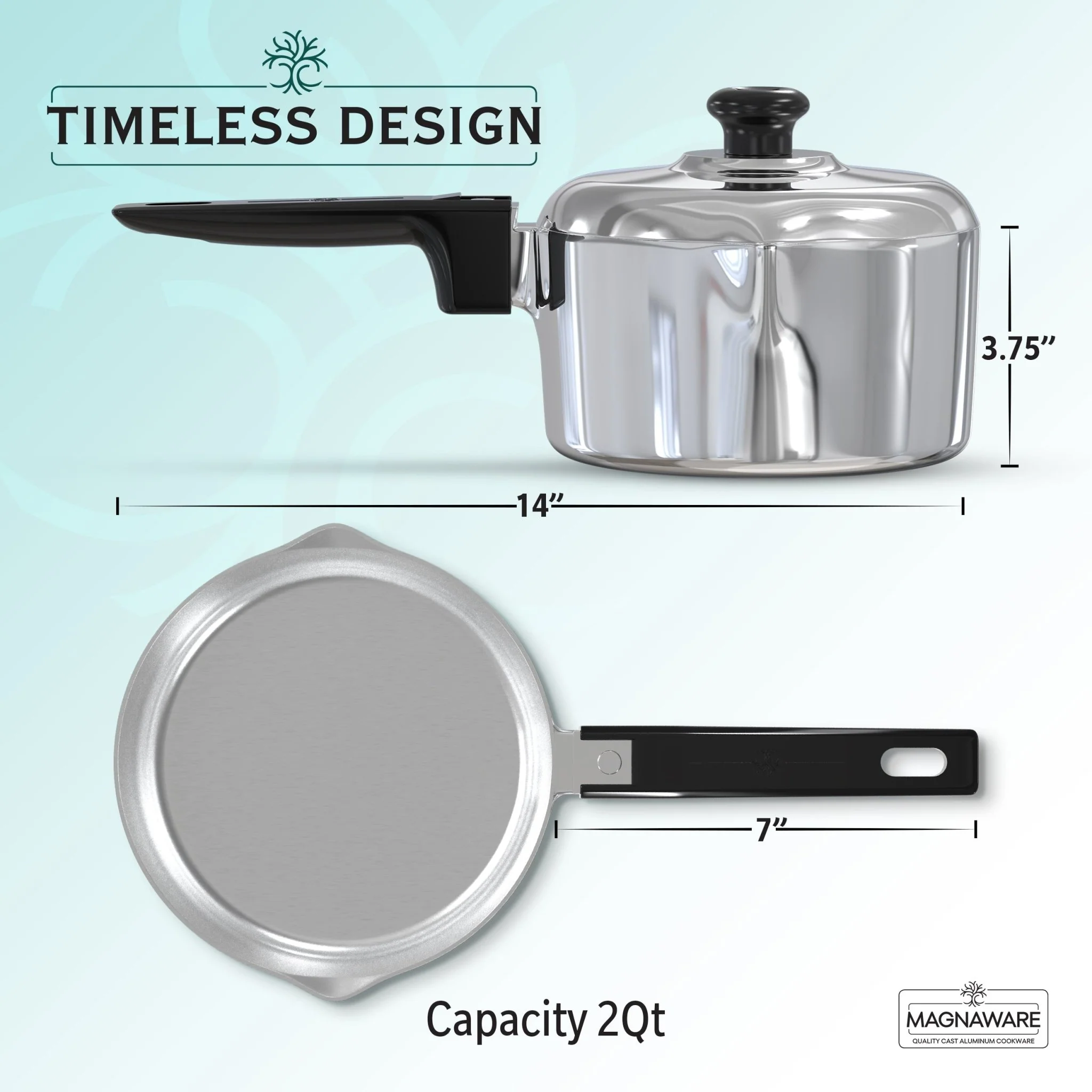 2 Quart Sauce Pan with Lid - Image 4