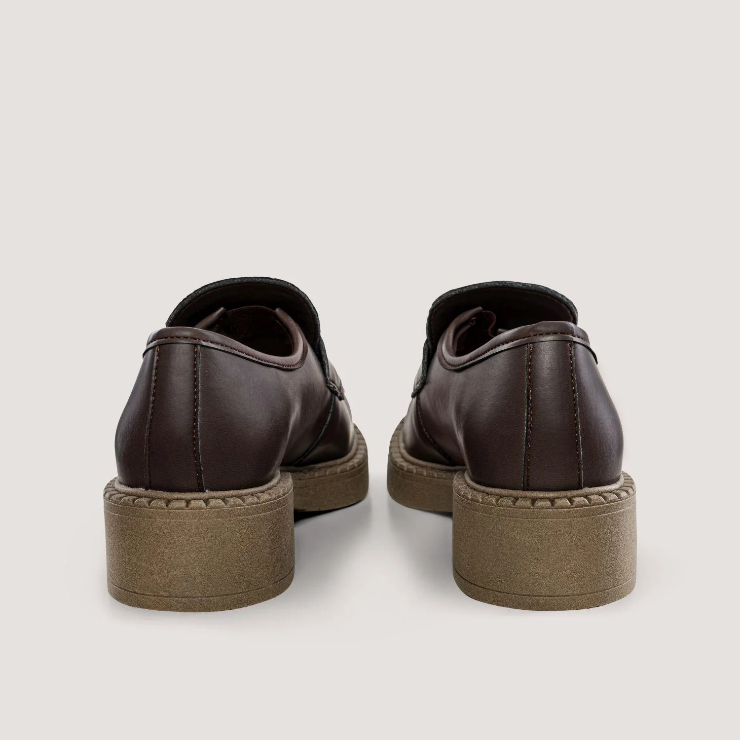 3 in 1 Apple loafers DIANE – chocolate, dark sole - Image 4