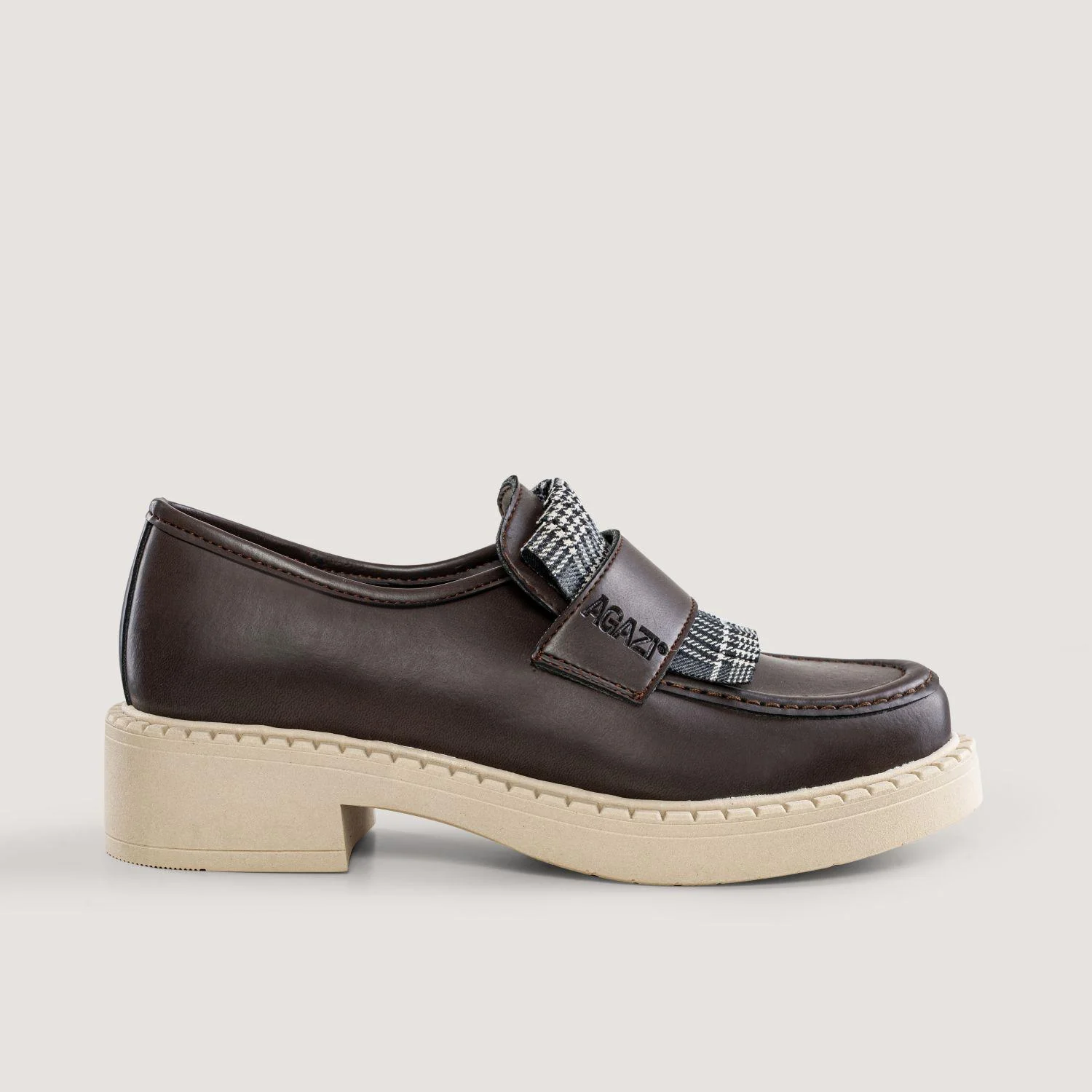 3 in 1 Apple loafers DIANE – chocolate, light sole - Image 5