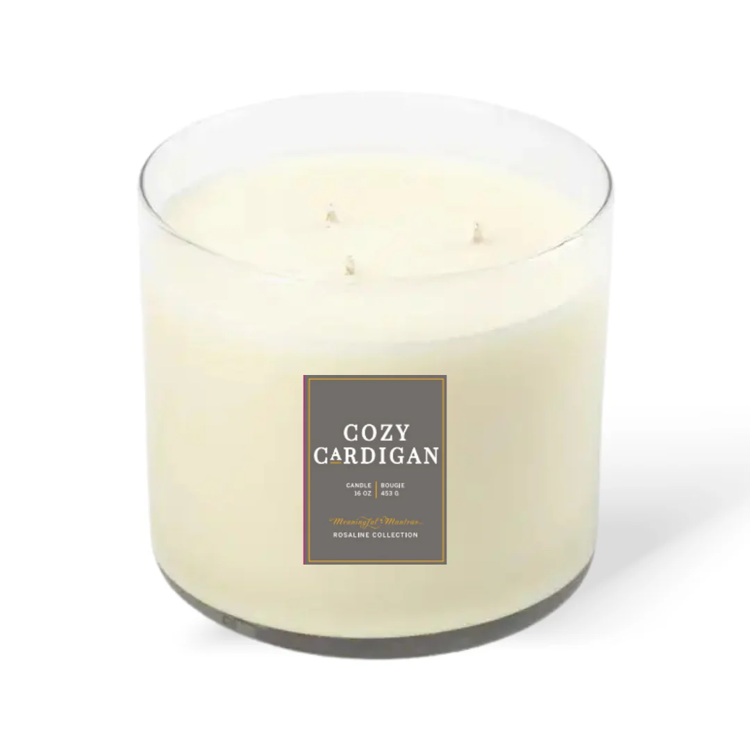3-Wick Cozy Cardigan 16oz Candle - Image 2