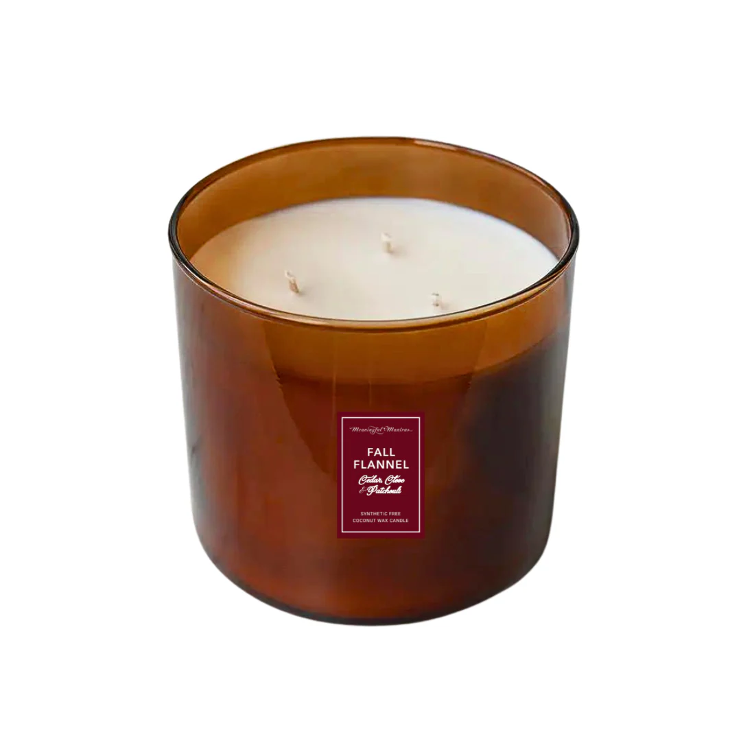 3-Wick Fall Flannel Natural 16oz Candle