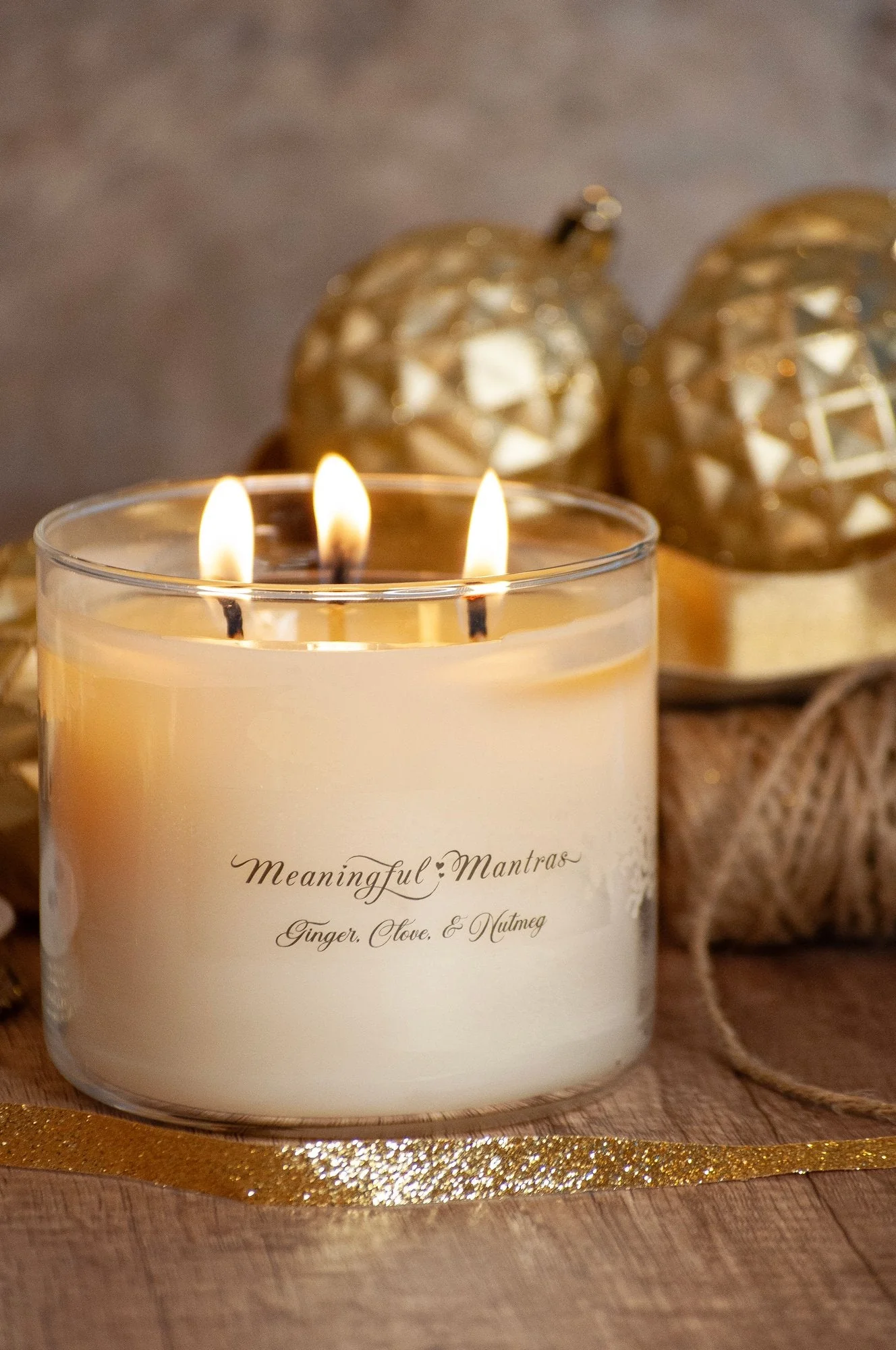 3-Wick Ginger, Clove, & Nutmeg 16oz Candle - Image 3