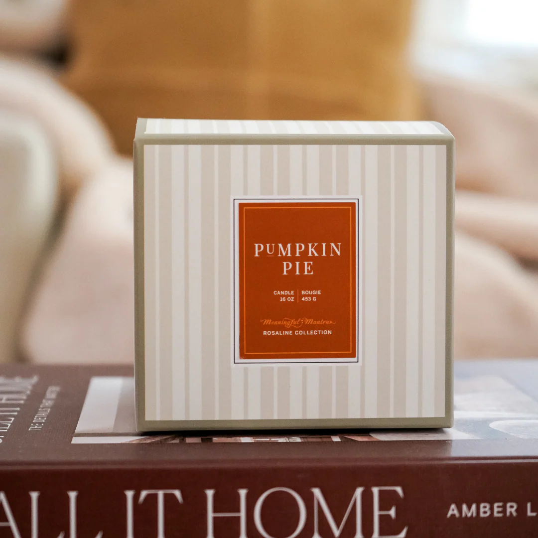 3-Wick Pumpkin Pie Natural Candle 16oz Rosaline Collection - Image 3