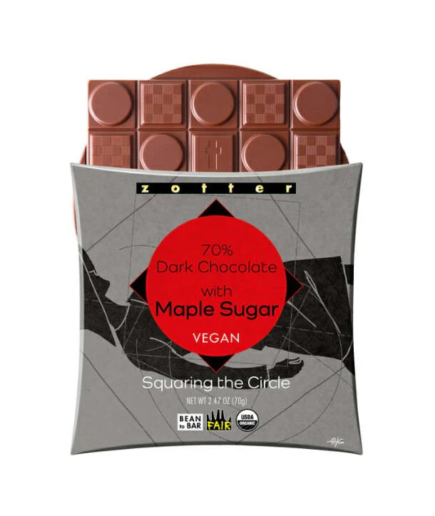 70% Dark Chocolate with Maple Sugar