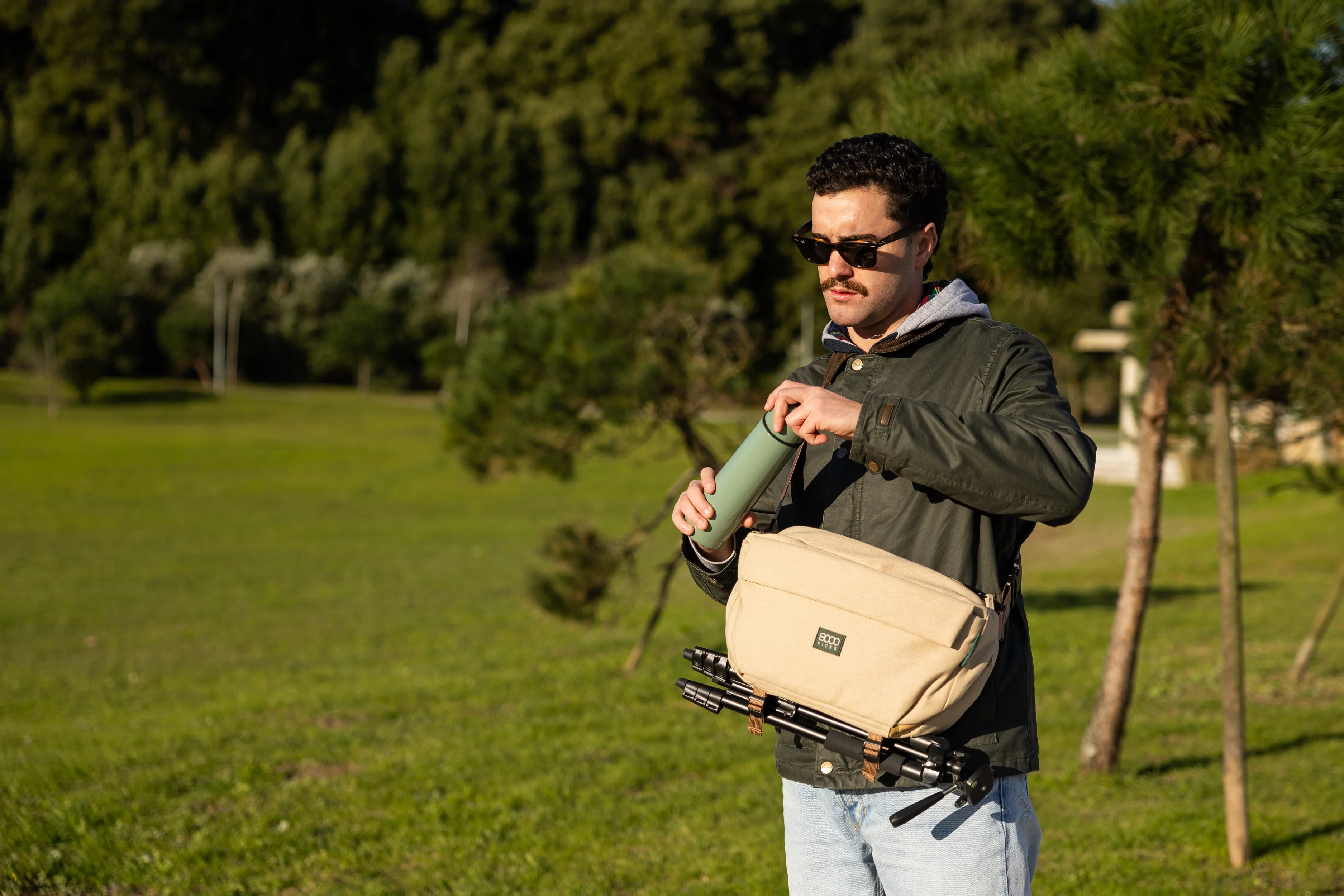 9L Travel Sling in Full Black - Image 5