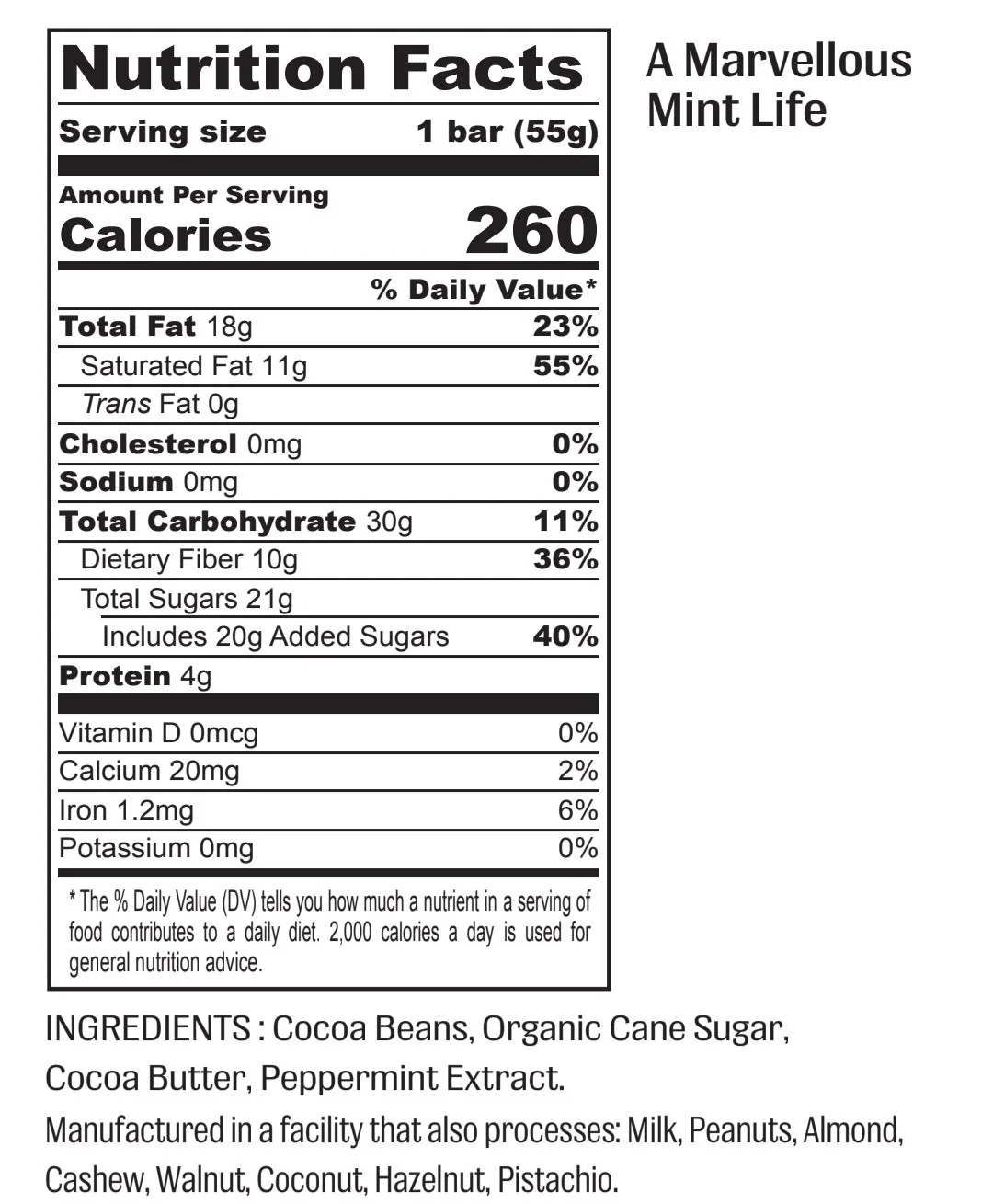 A Marvellous  Mint Life - 64% Dark  Peppermint Chocolate - Image 6