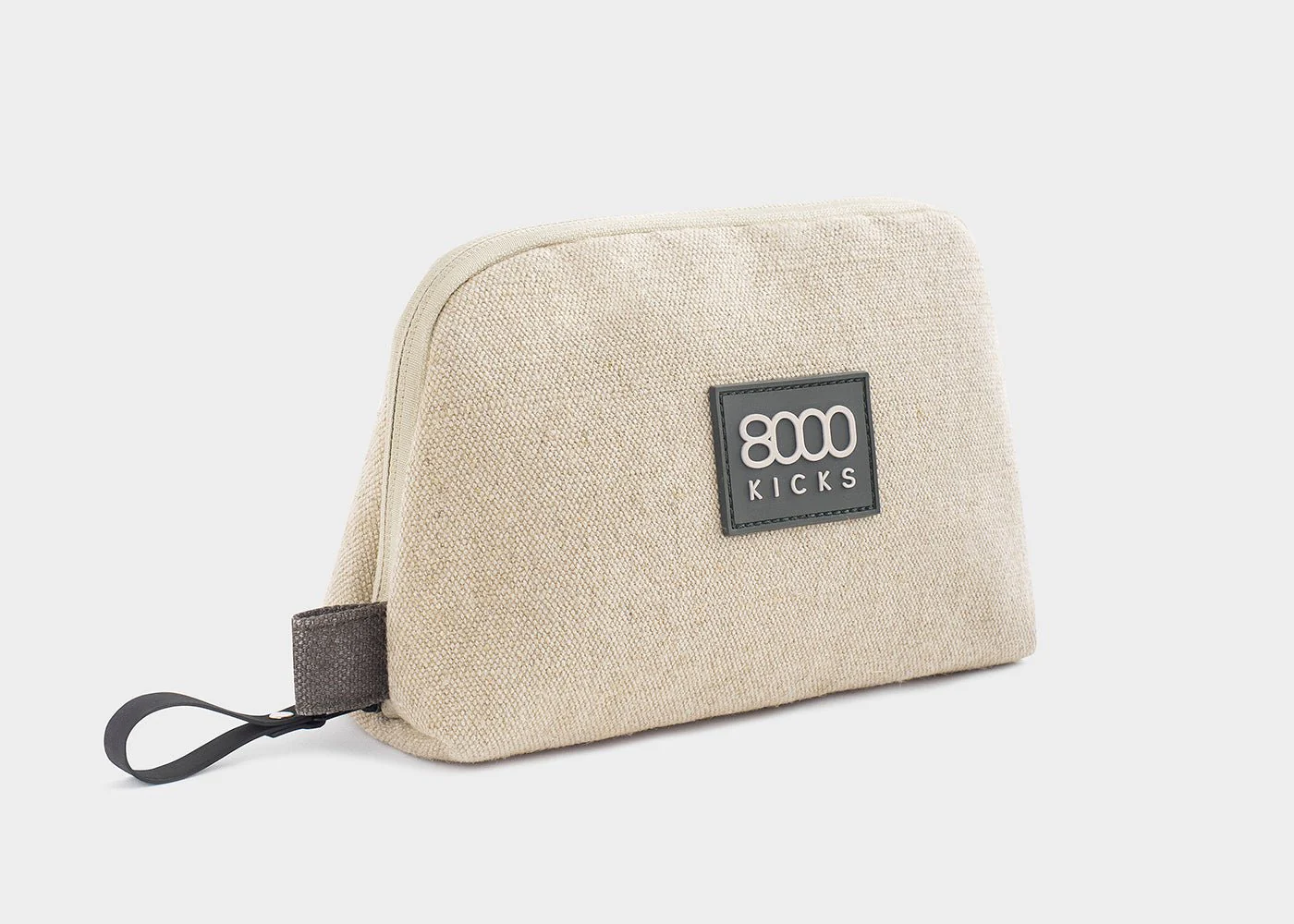Accessory & Tech Pouch in beige hemp - Image 2