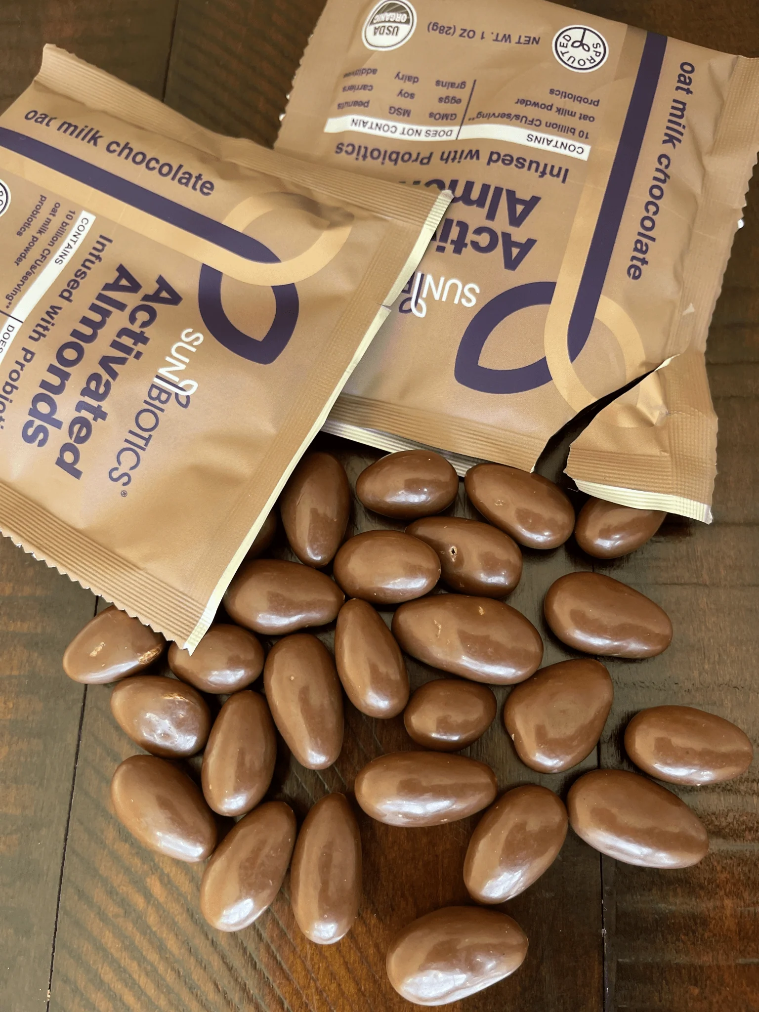 Activated Almonds - Infused with Probiotic - Oat Milk Chocolate - Image 3