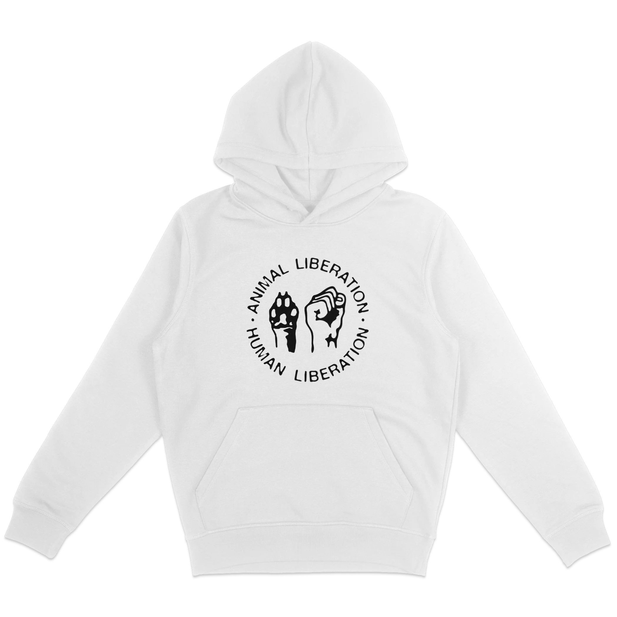 Animal Liberation Human Liberation Hoodie - Image 6