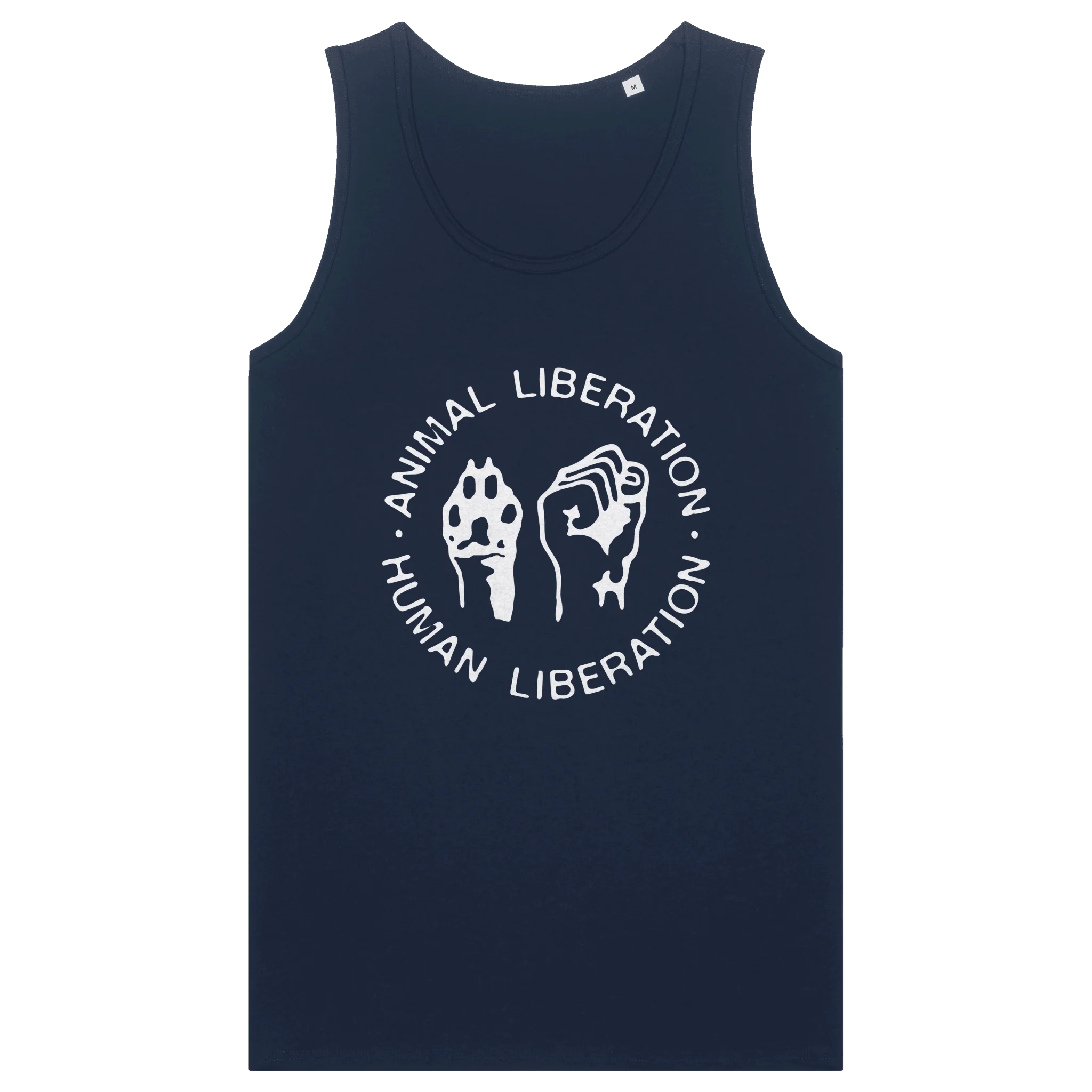 Animal Liberation Human Liberation Men's Tank Top - Image 4