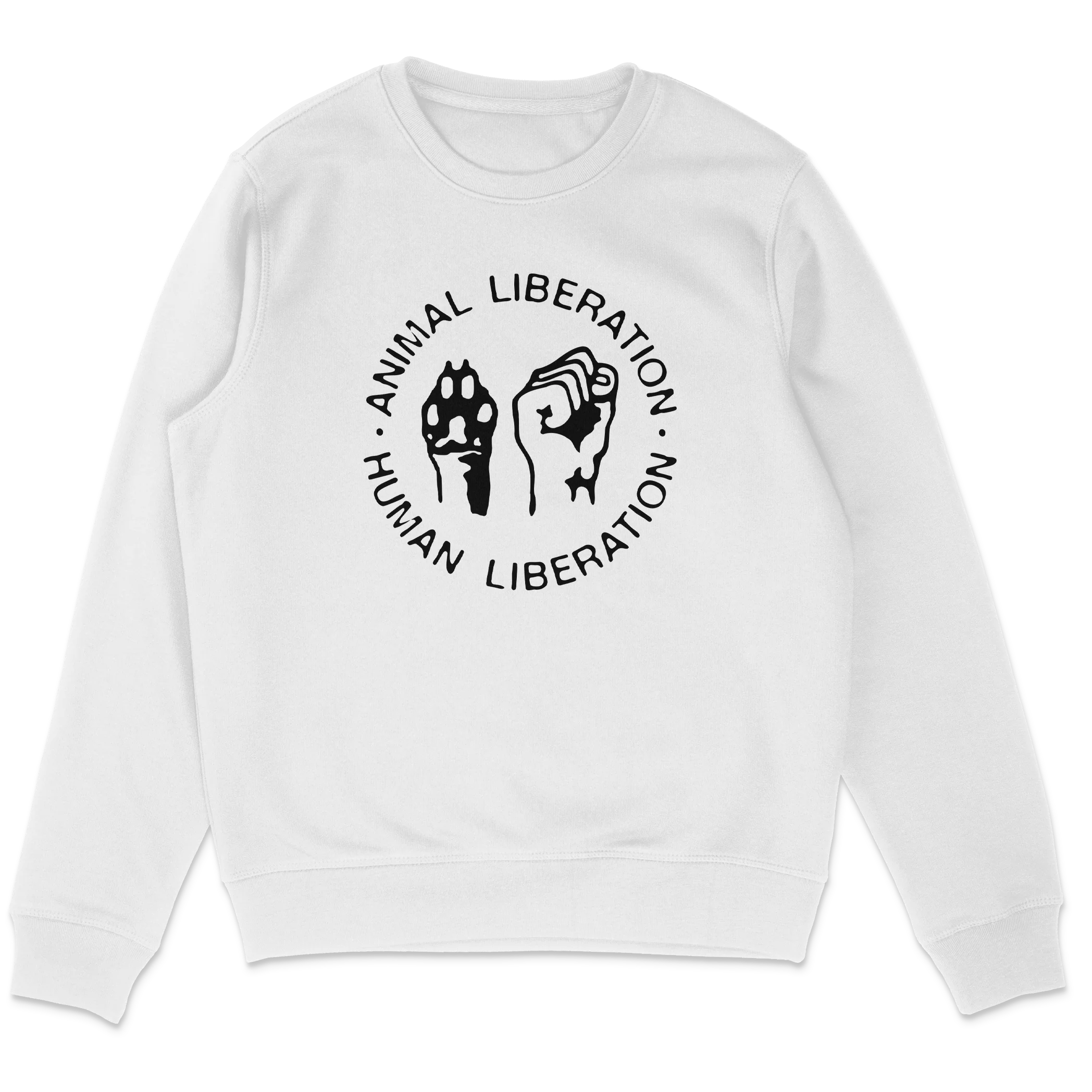 Animal Liberation Human Liberation Sweatshirt - Image 4