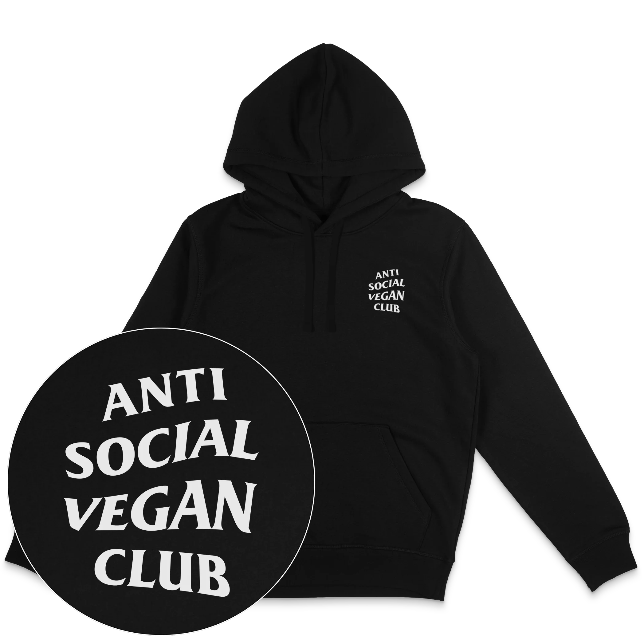 Anti Social Vegan Club Streetwear Hoodie - Image 3