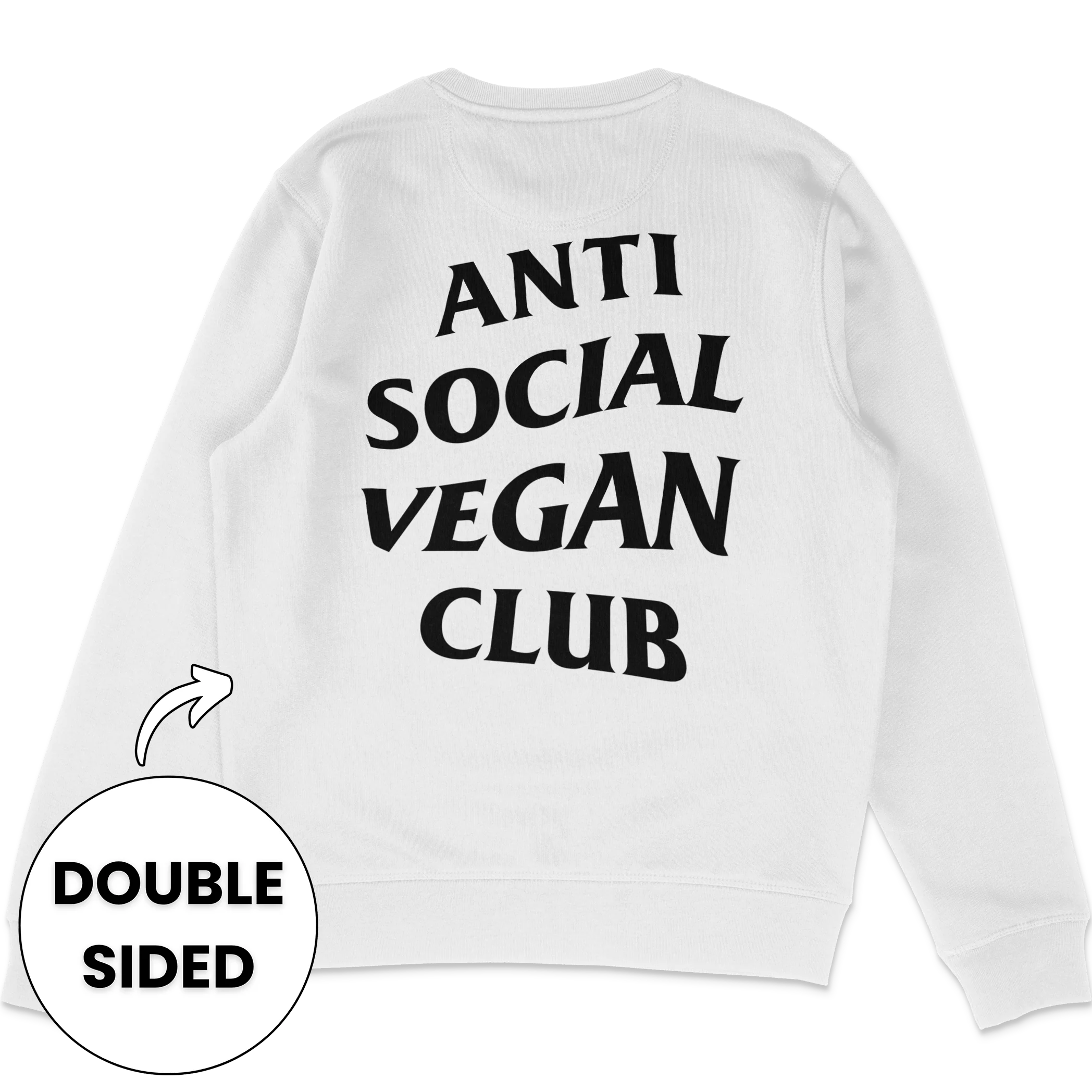 Anti Social Vegan Club Streetwear Sweatshirt - Image 3