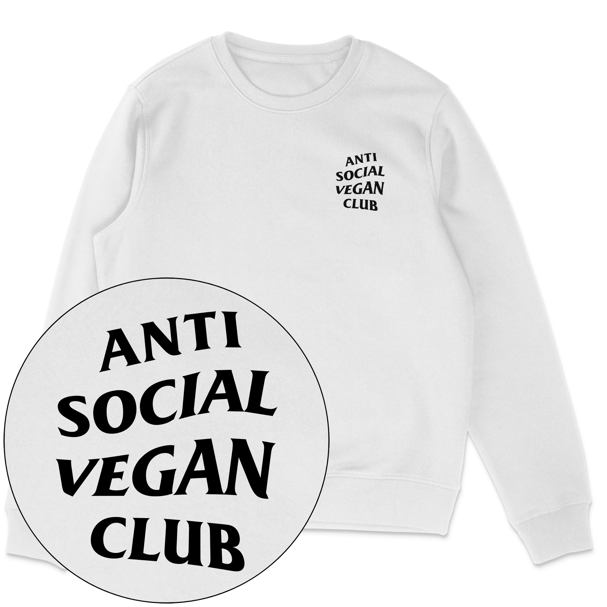 Anti Social Vegan Club Streetwear Sweatshirt - Image 4