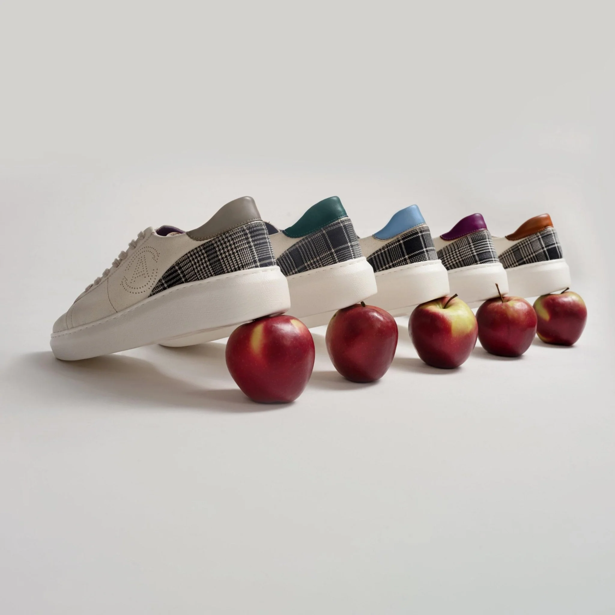 Apple & corn sneakers JANE - turquoise