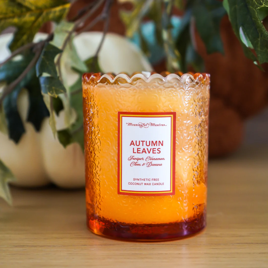 Autumn Leaves Natural Candle 8oz Kaia Collection - Image 2