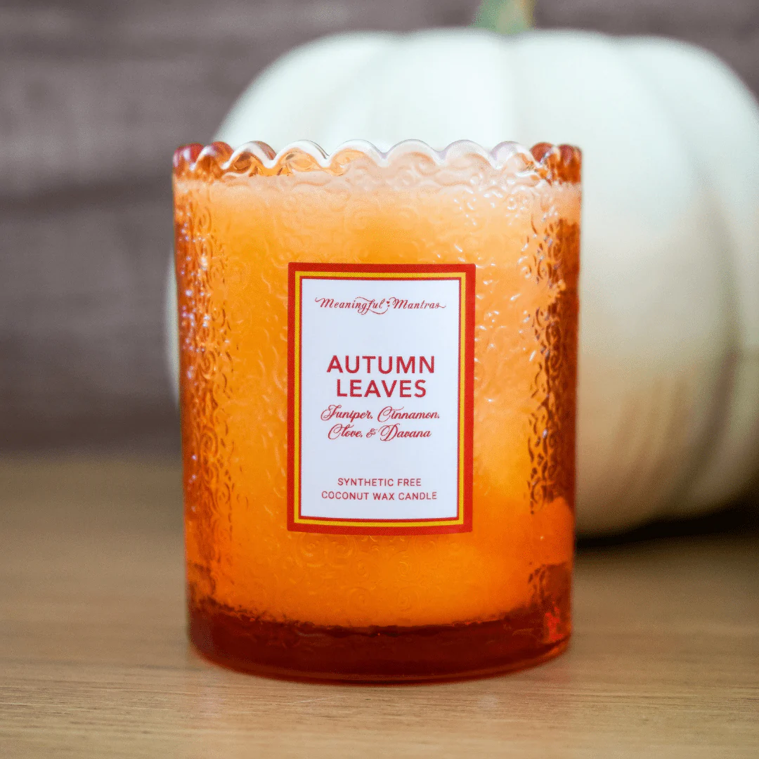 Autumn Leaves Natural Candle 8oz Kaia Collection - Image 3