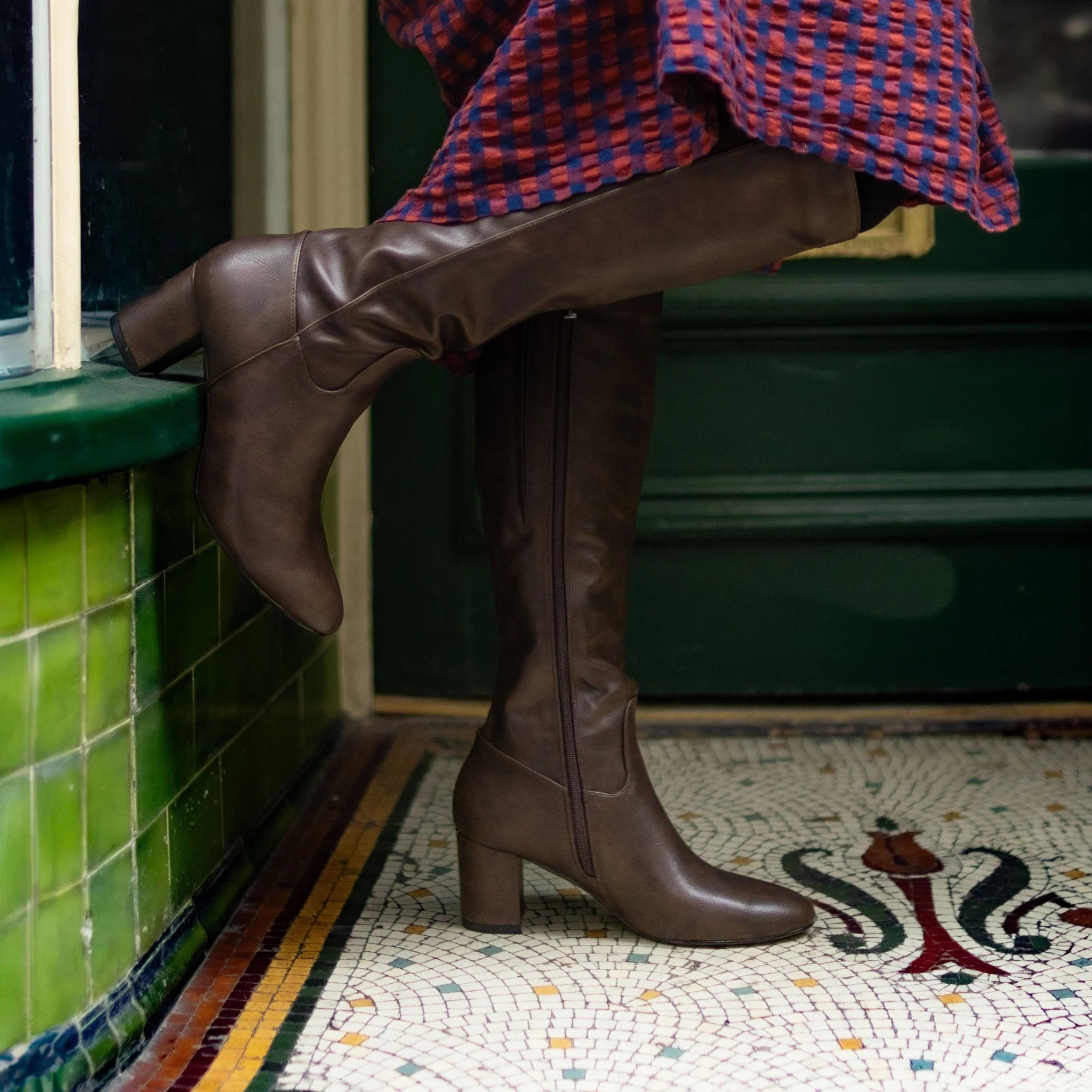 Avocado Knee High Boots - Image 6