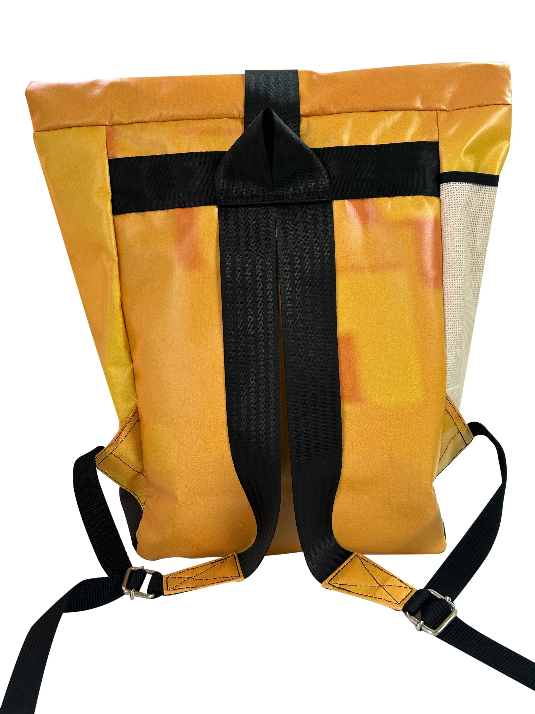 backpack urban publicity banner yellow & black letters - Image 2