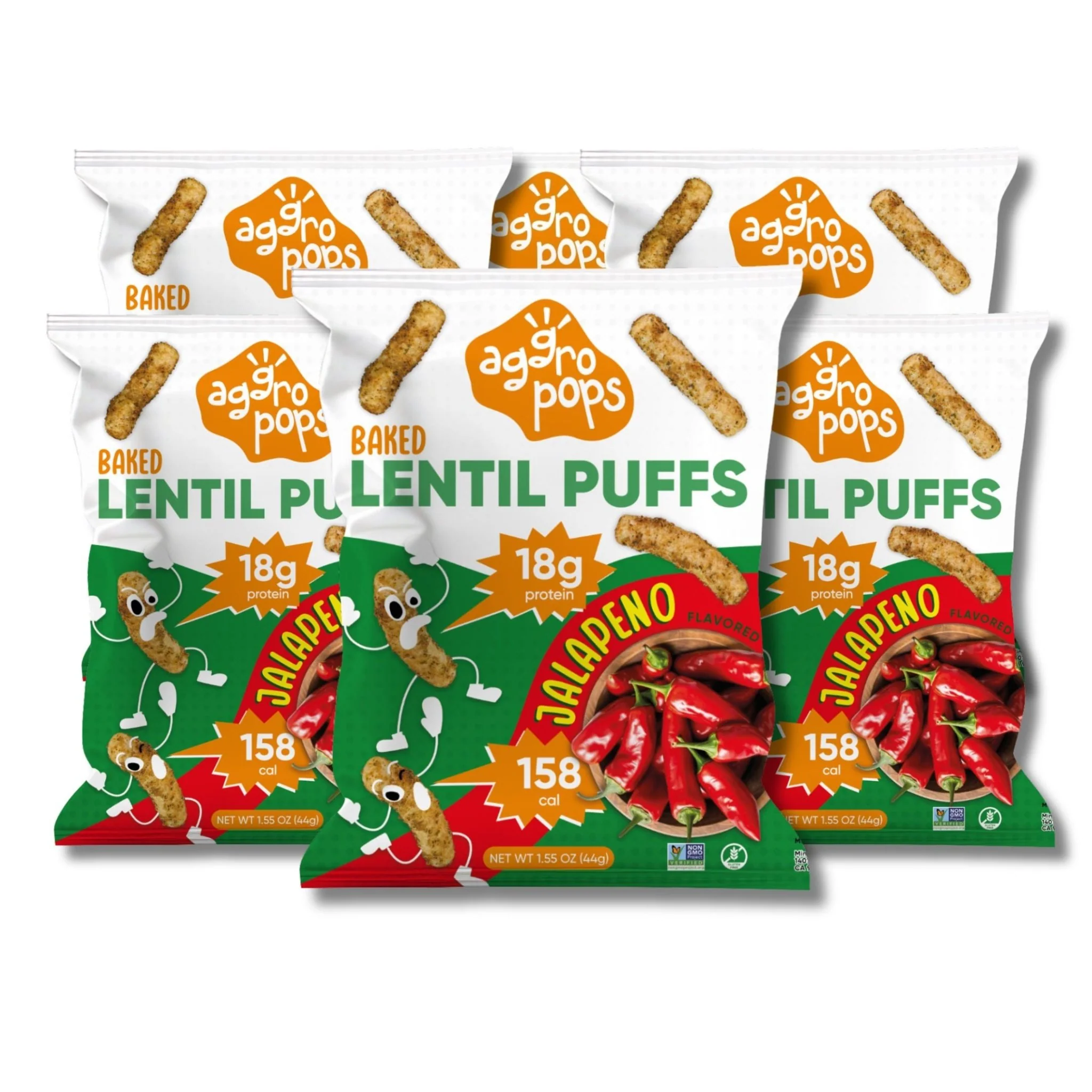 Aggropops Lentil Puffs | FREE SHIPPING| 18g protein & 158 Cal per bag! - Image 11