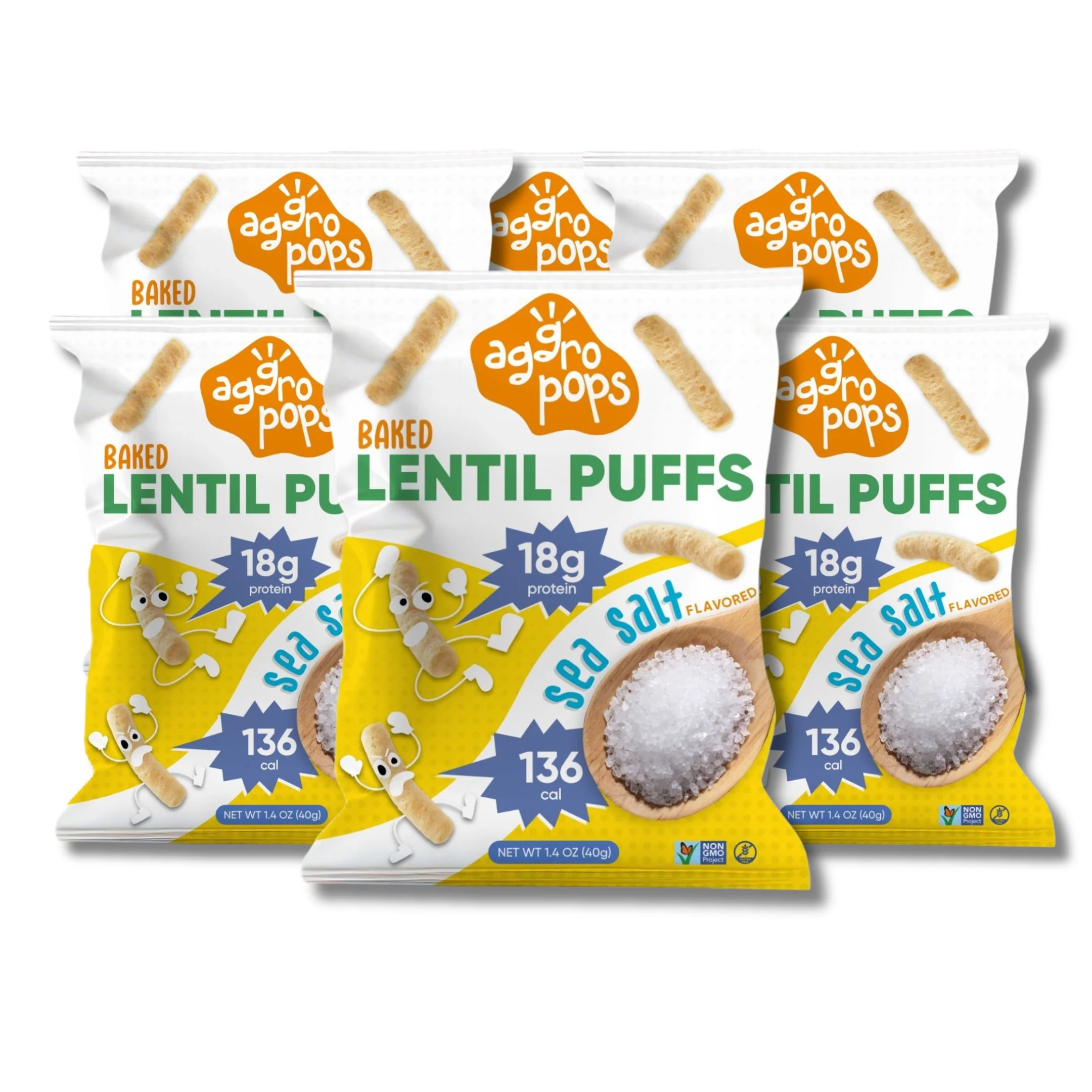 Aggropops Lentil Puffs | FREE SHIPPING| 18g protein & 158 Cal per bag! - Image 9