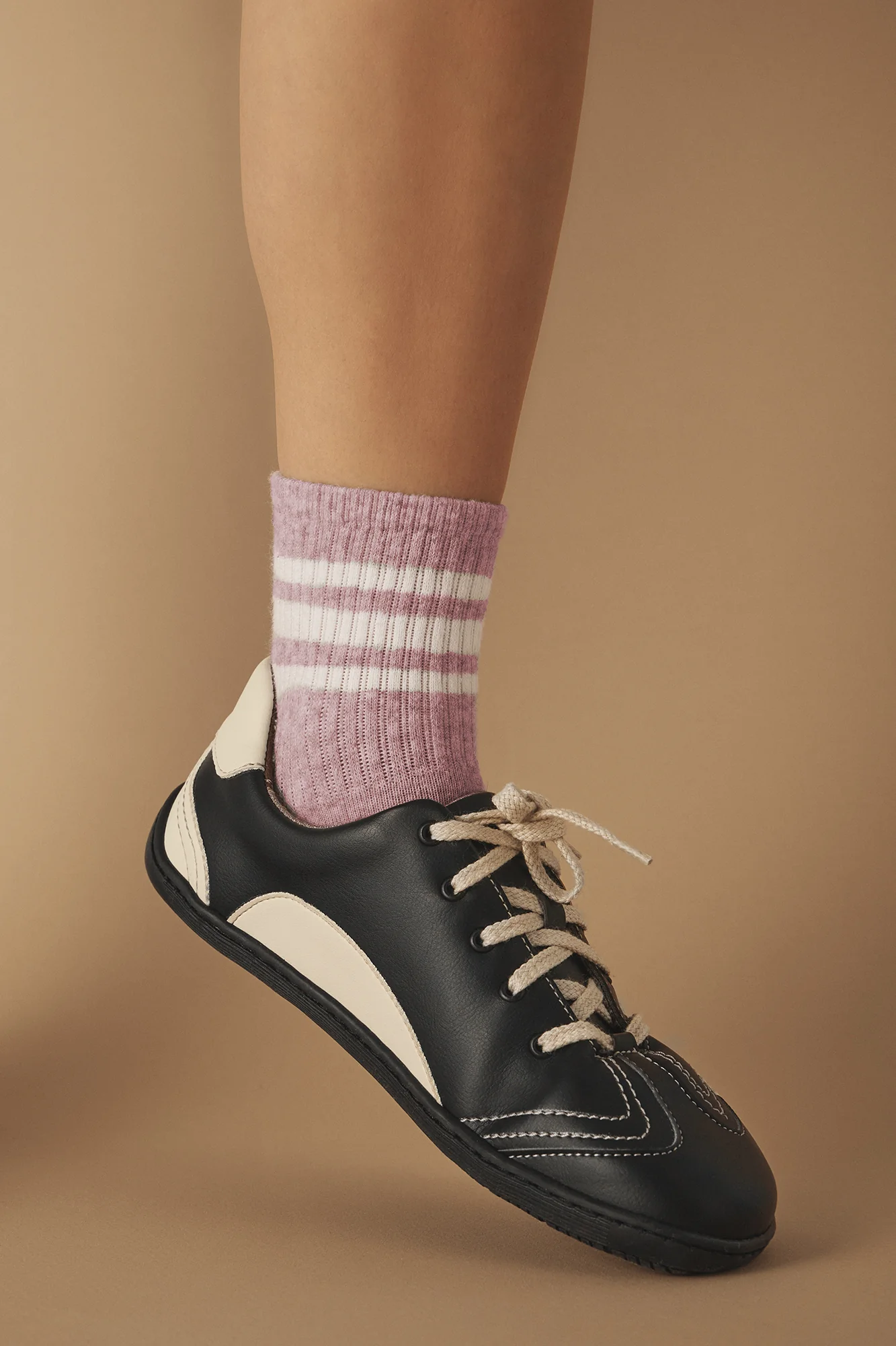 BARE 1 PENGUIN – black & white vegan barefoot shoes made from plant-based leather - Image 3