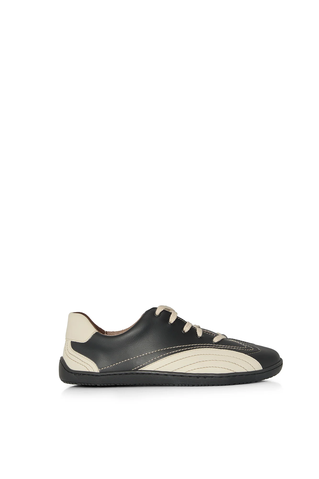 BARE 1 PENGUIN – black & white vegan barefoot shoes made from plant-based leather - Image 4