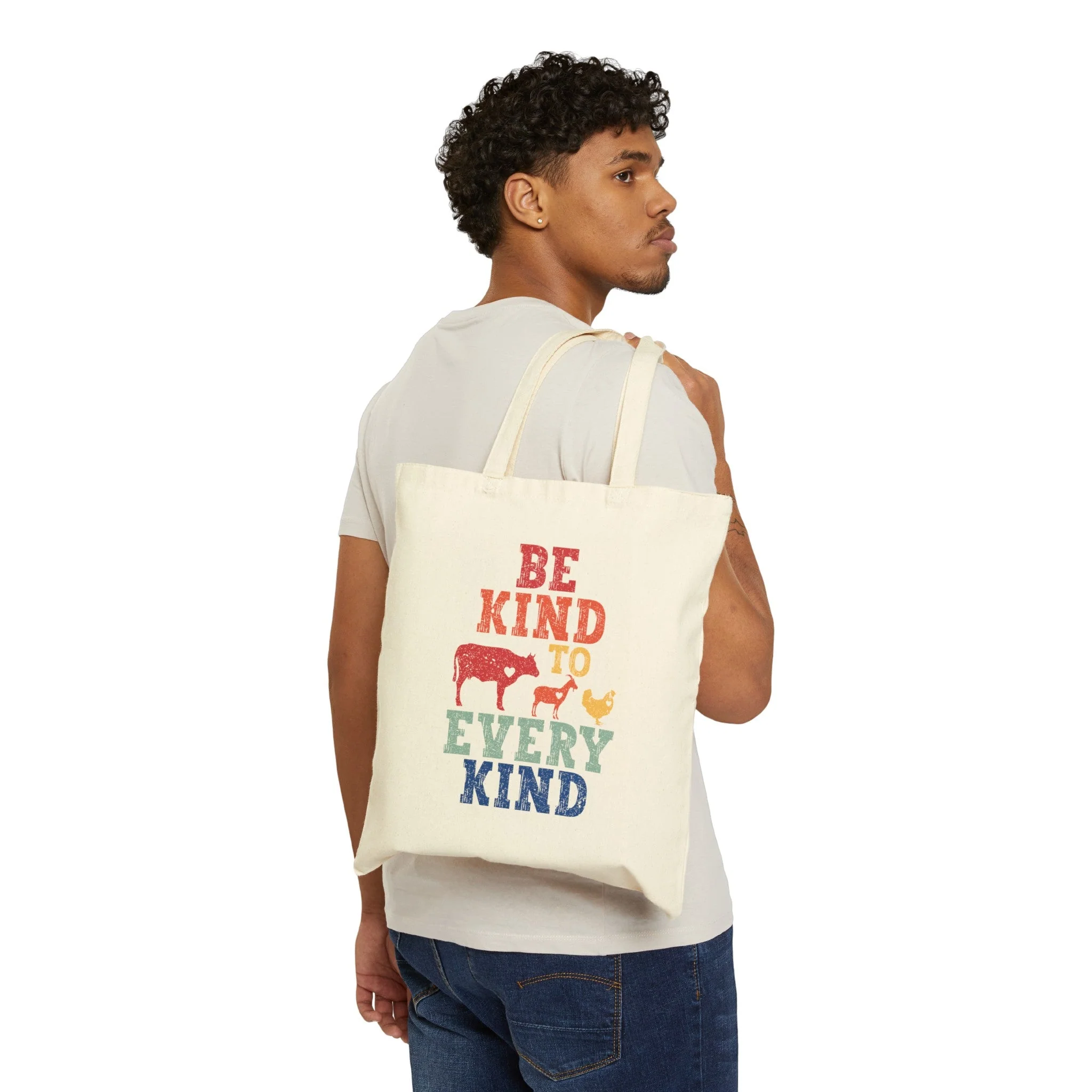 Be Kind Every Kind Cotton Canvas Tote Bag - Image 8