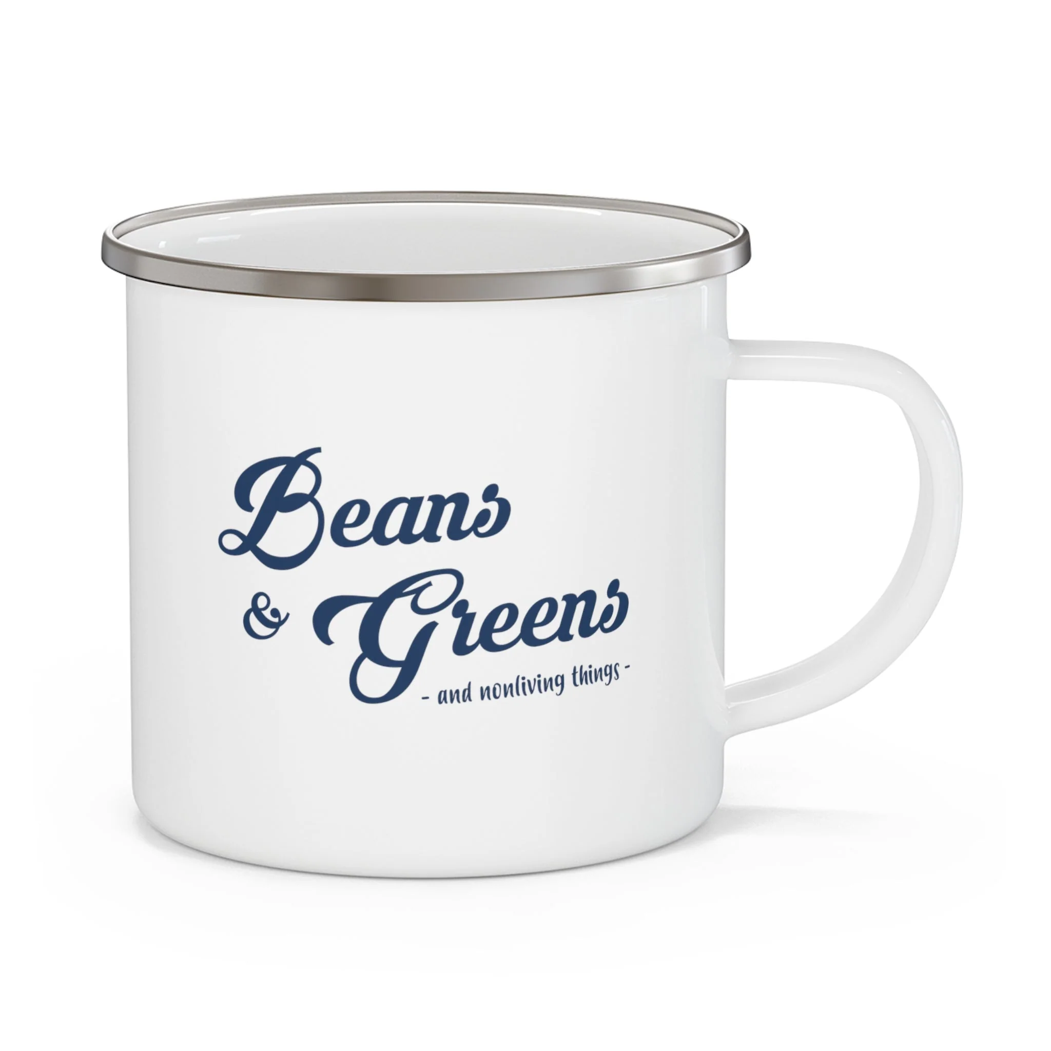 Beans & Greens - Enamel Mug - Image 3