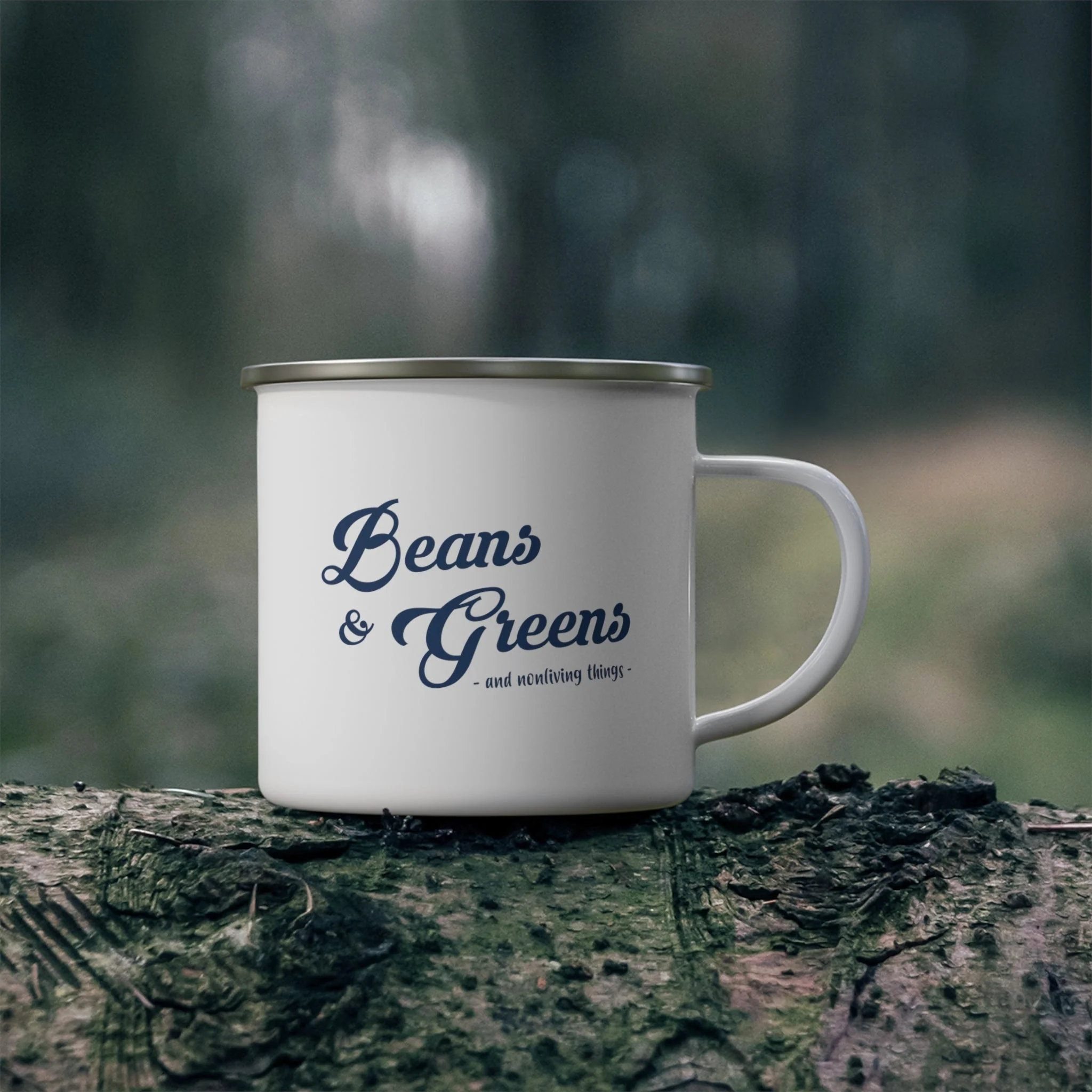 Beans & Greens - Enamel Mug - Image 4