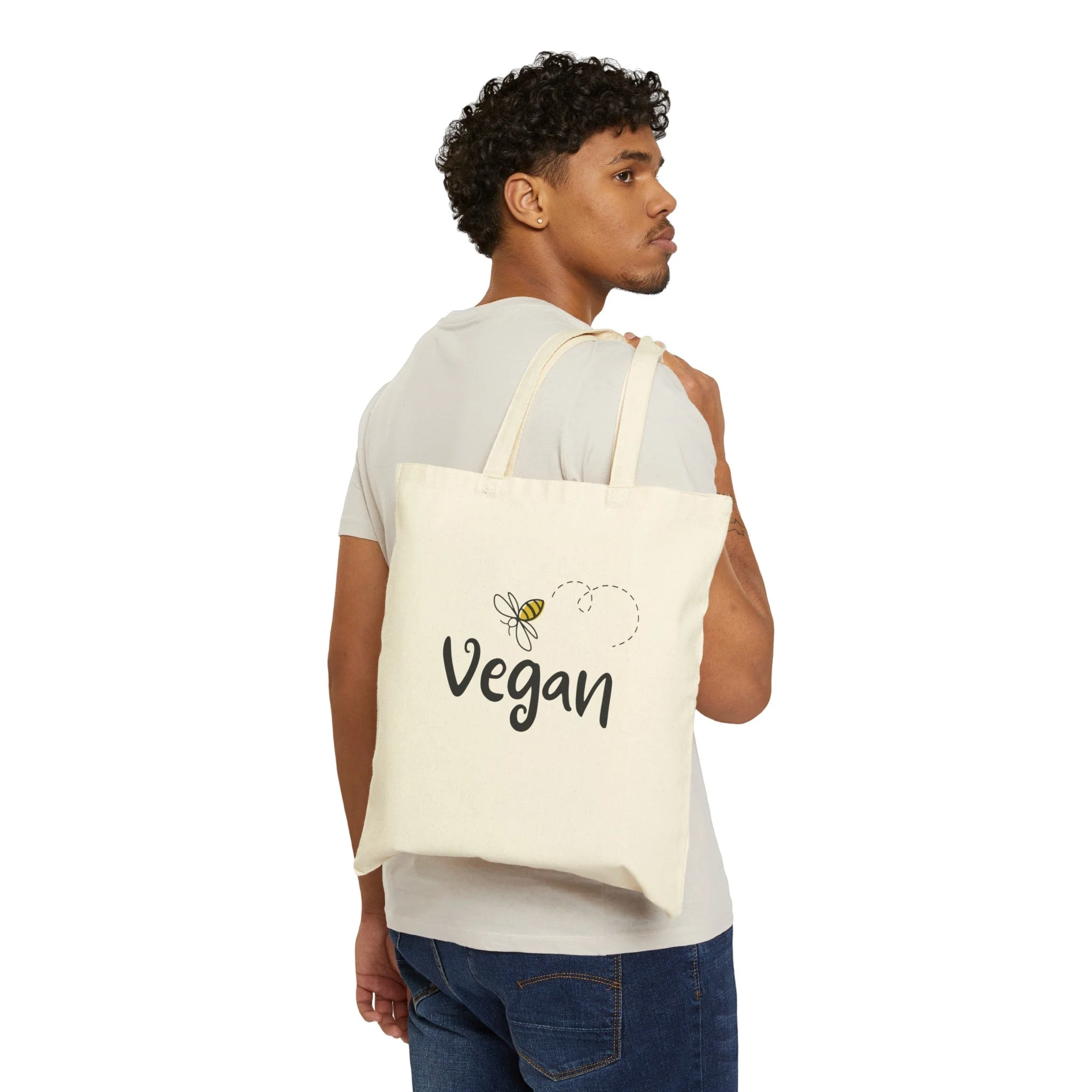 Bee Vegan - Tote Bag - Image 8
