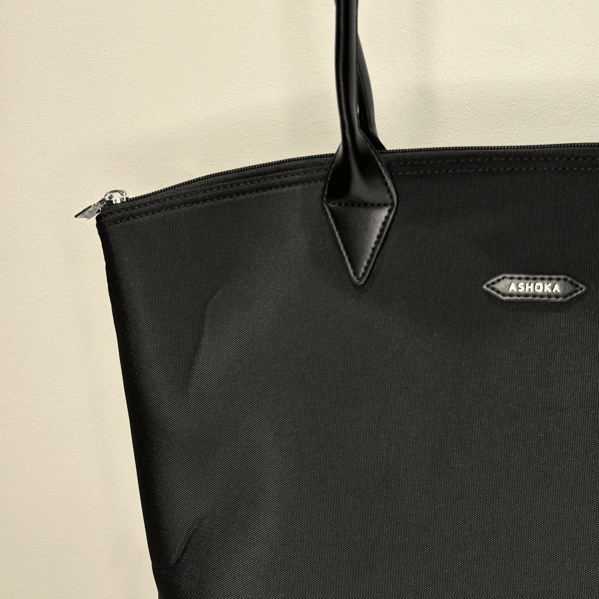 Belles Affaires – Jolly Uppeal™ & Recycled Nylon Black Tote Bag - Image 3