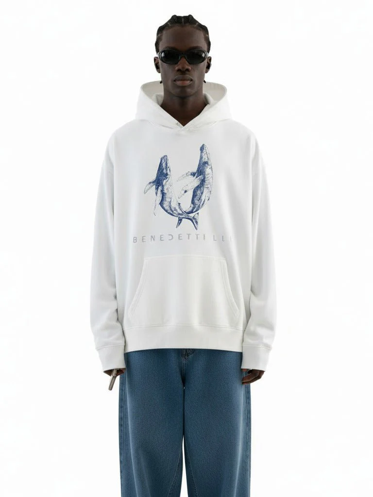 Benedetti Life Whale Hoodie - Image 2