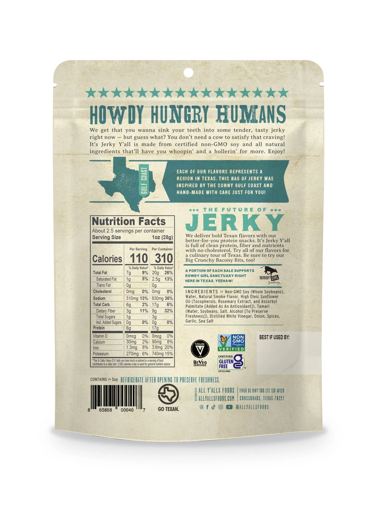Black Pepper & Sea Salt Jerky | Retail 6-Pack (The Smarter Jerky) - Image 2