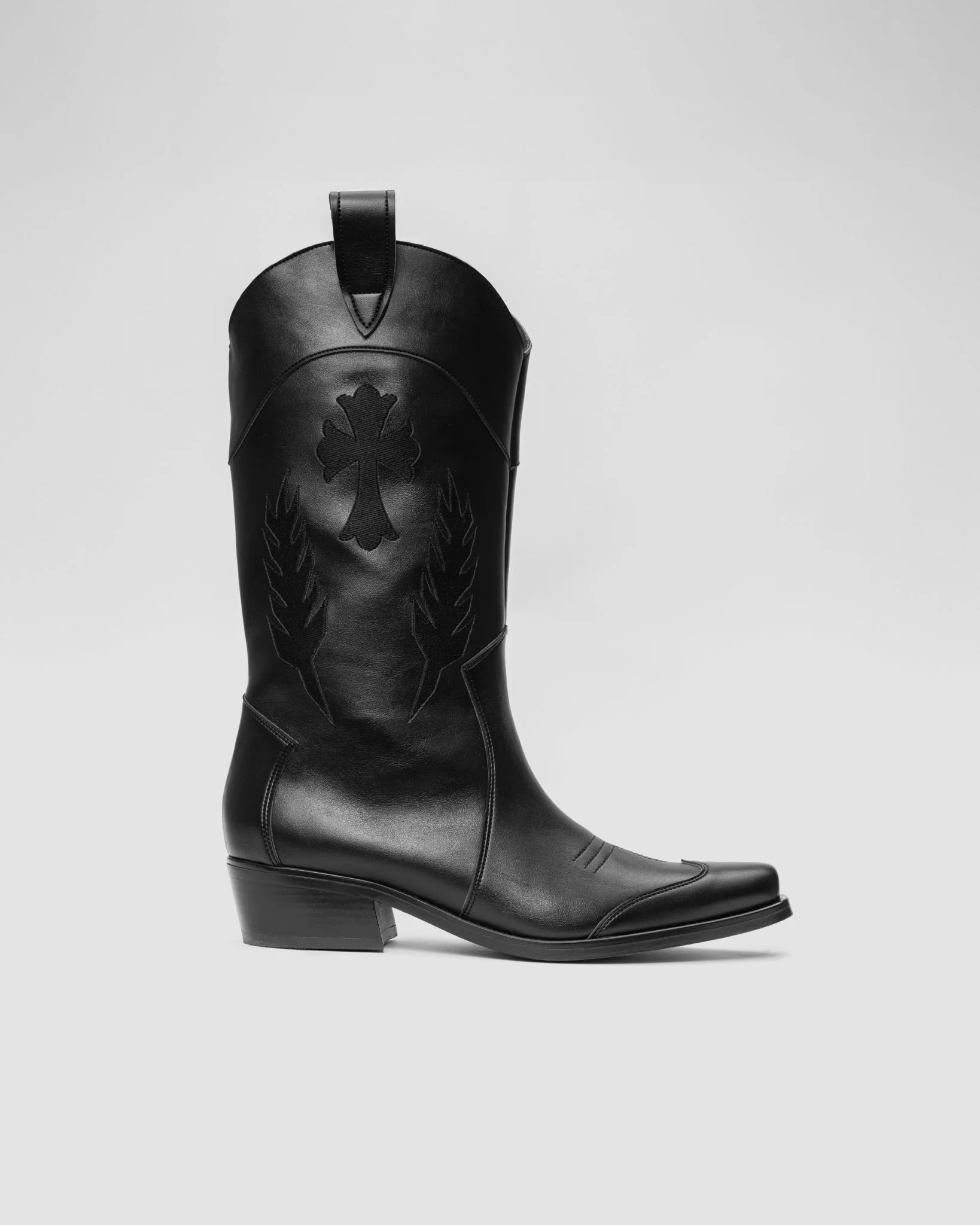 Black Saint embroidered cowboy boots - Image 5