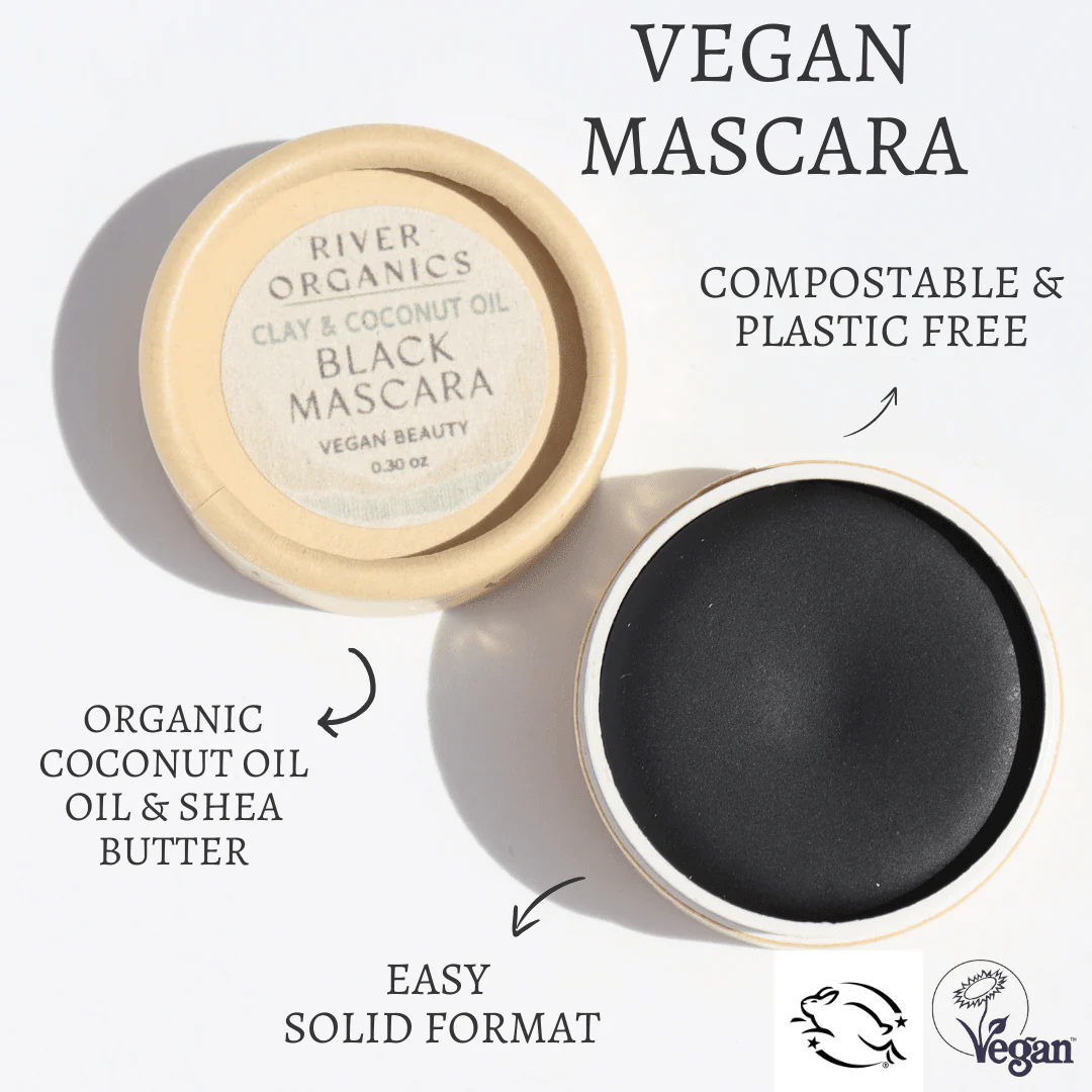 Black Vegan Zero-Waste Mascara - Image 6