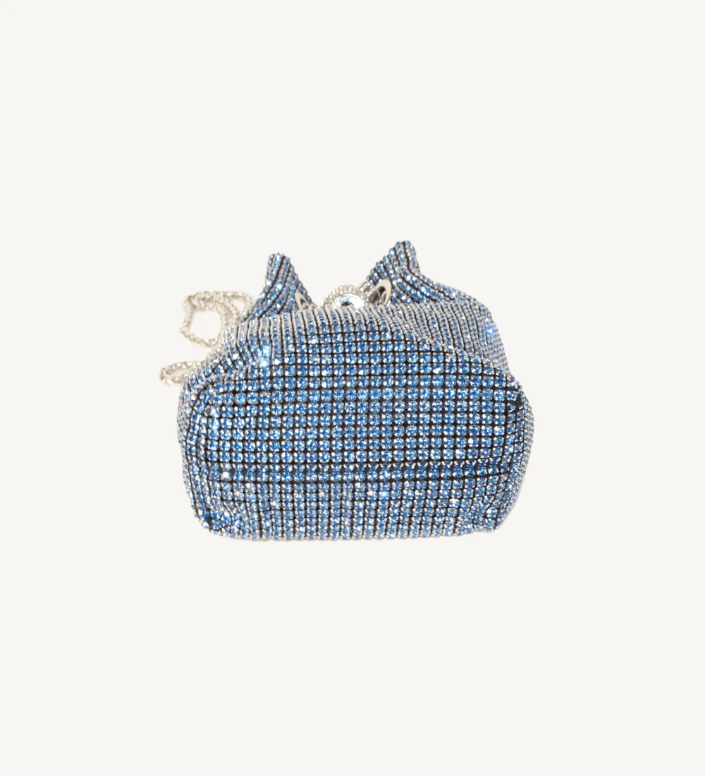Blue Crystal Bucket Bag - Image 3