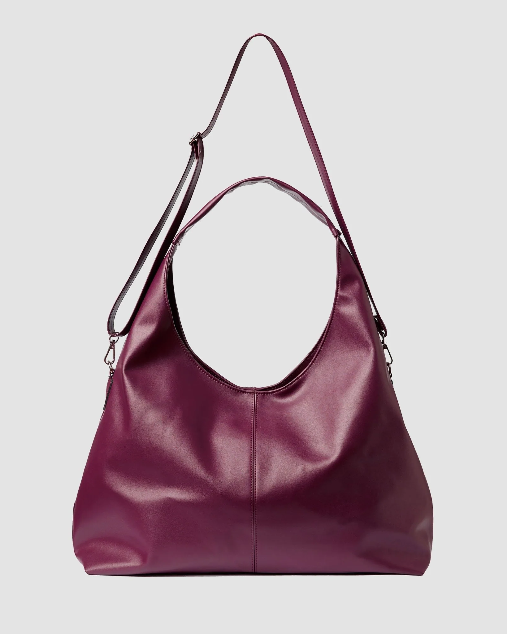 Bohema Slouchy Shopper Bag Burgund - Image 4