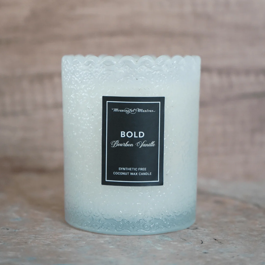 Bold Bourbon Vanille Natural Candle 8oz Kaia Collection - Image 2
