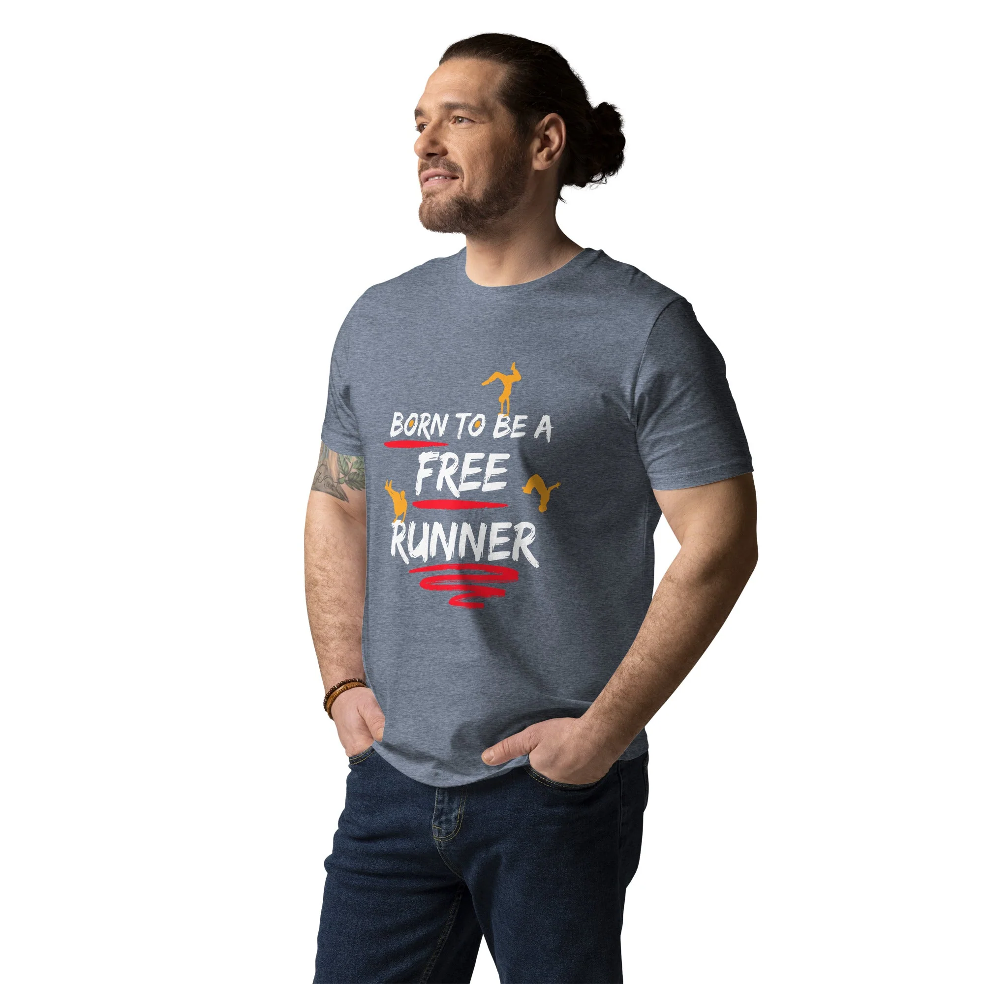 Born To Be A Freerunner Unisex T-Shirt - Image 13