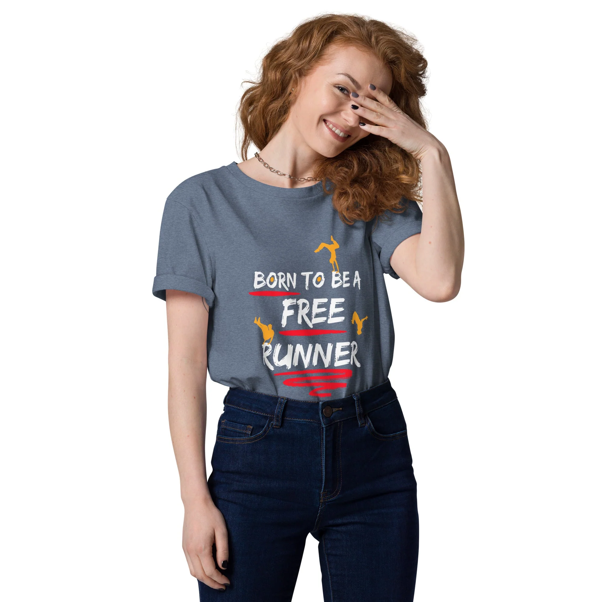 Born To Be A Freerunner Unisex T-Shirt - Image 14