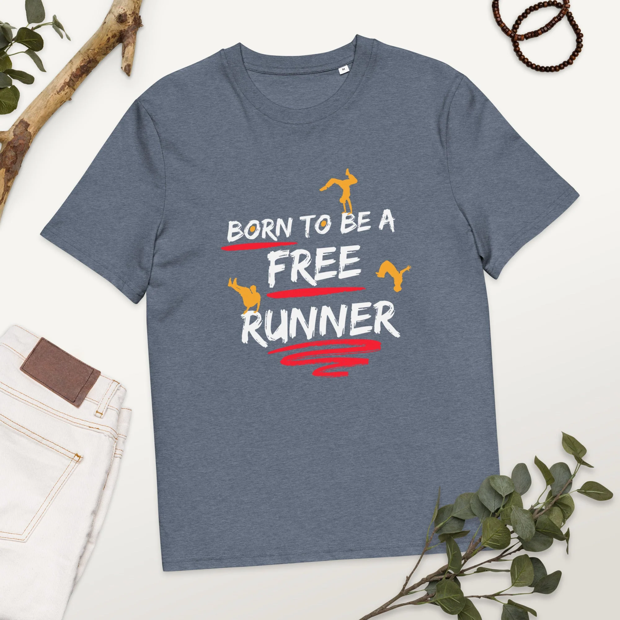 Born To Be A Freerunner Unisex T-Shirt - Image 15