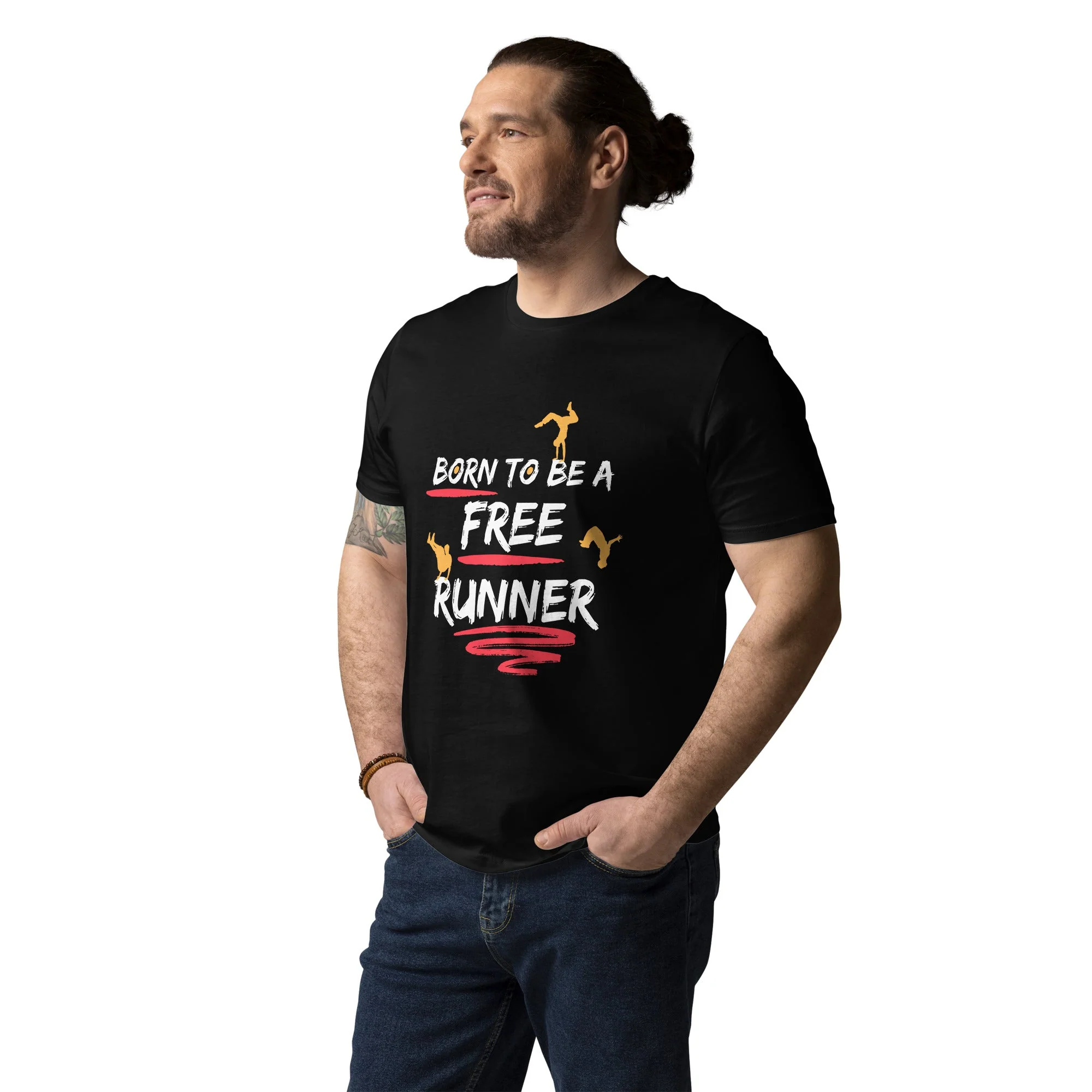 Born To Be A Freerunner Unisex T-Shirt - Image 3
