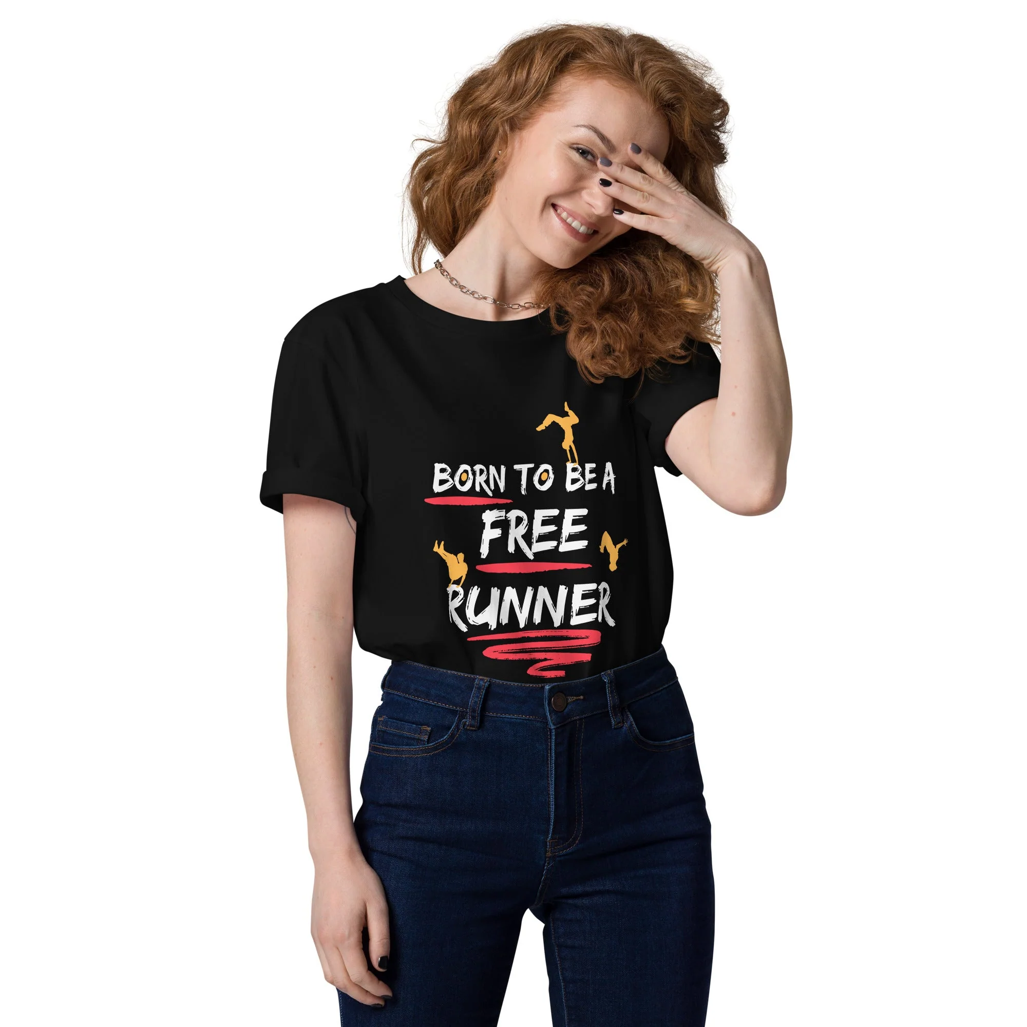 Born To Be A Freerunner Unisex T-Shirt - Image 4