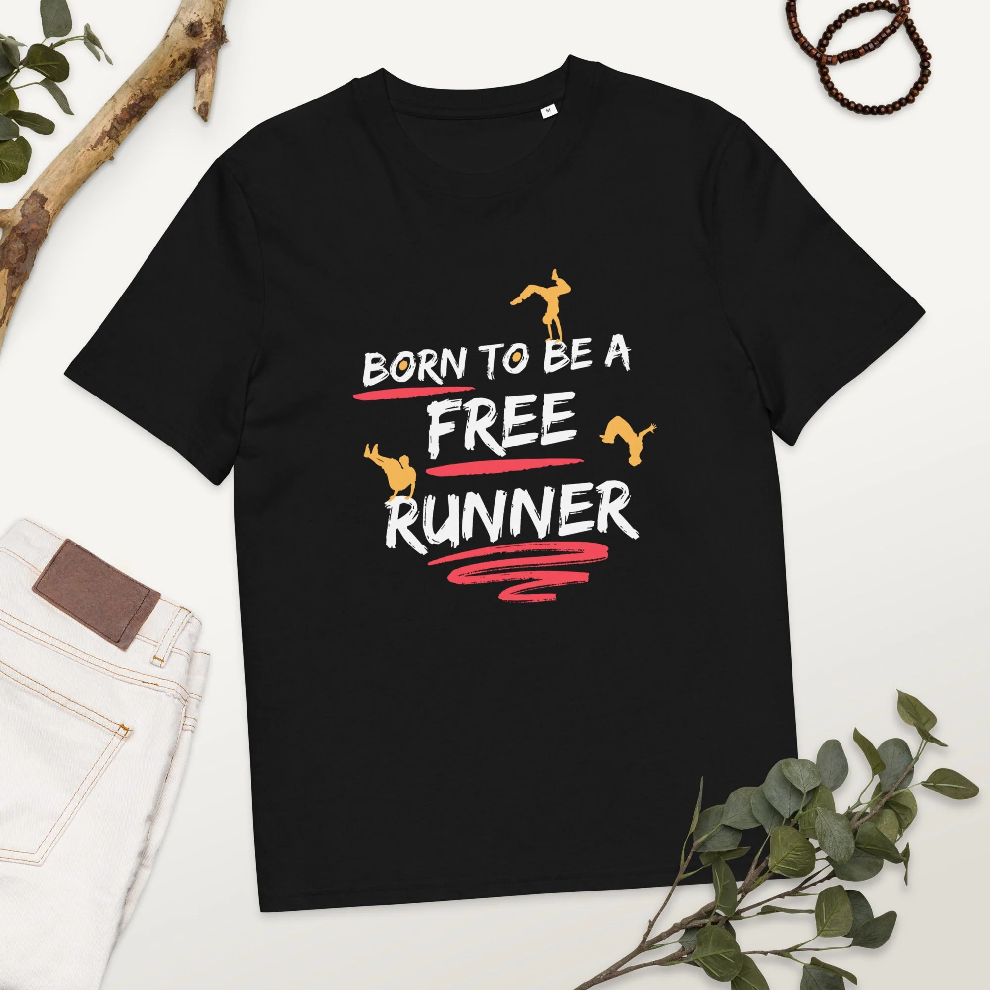 Born To Be A Freerunner Unisex T-Shirt - Image 5
