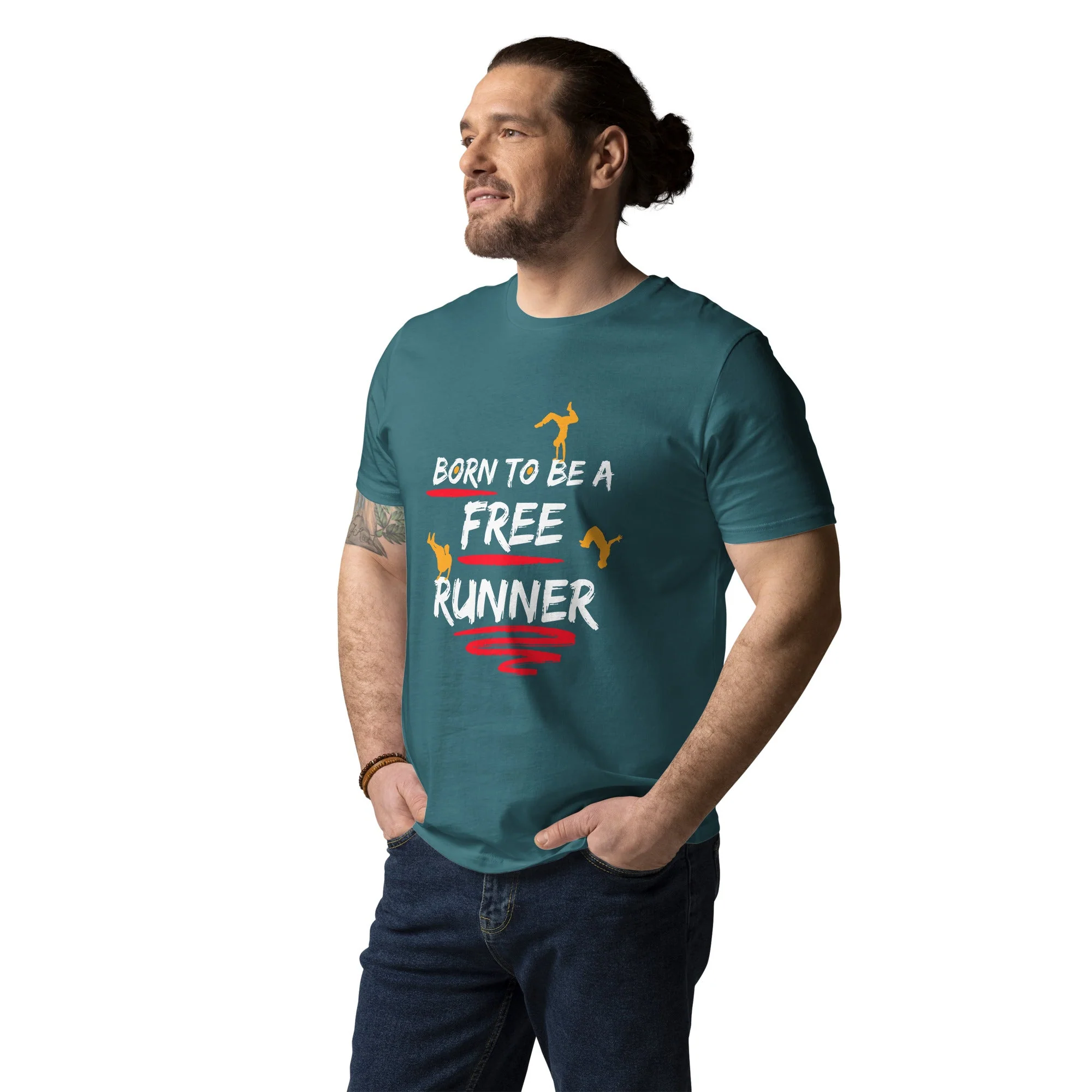 Born To Be A Freerunner Unisex T-Shirt - Image 8